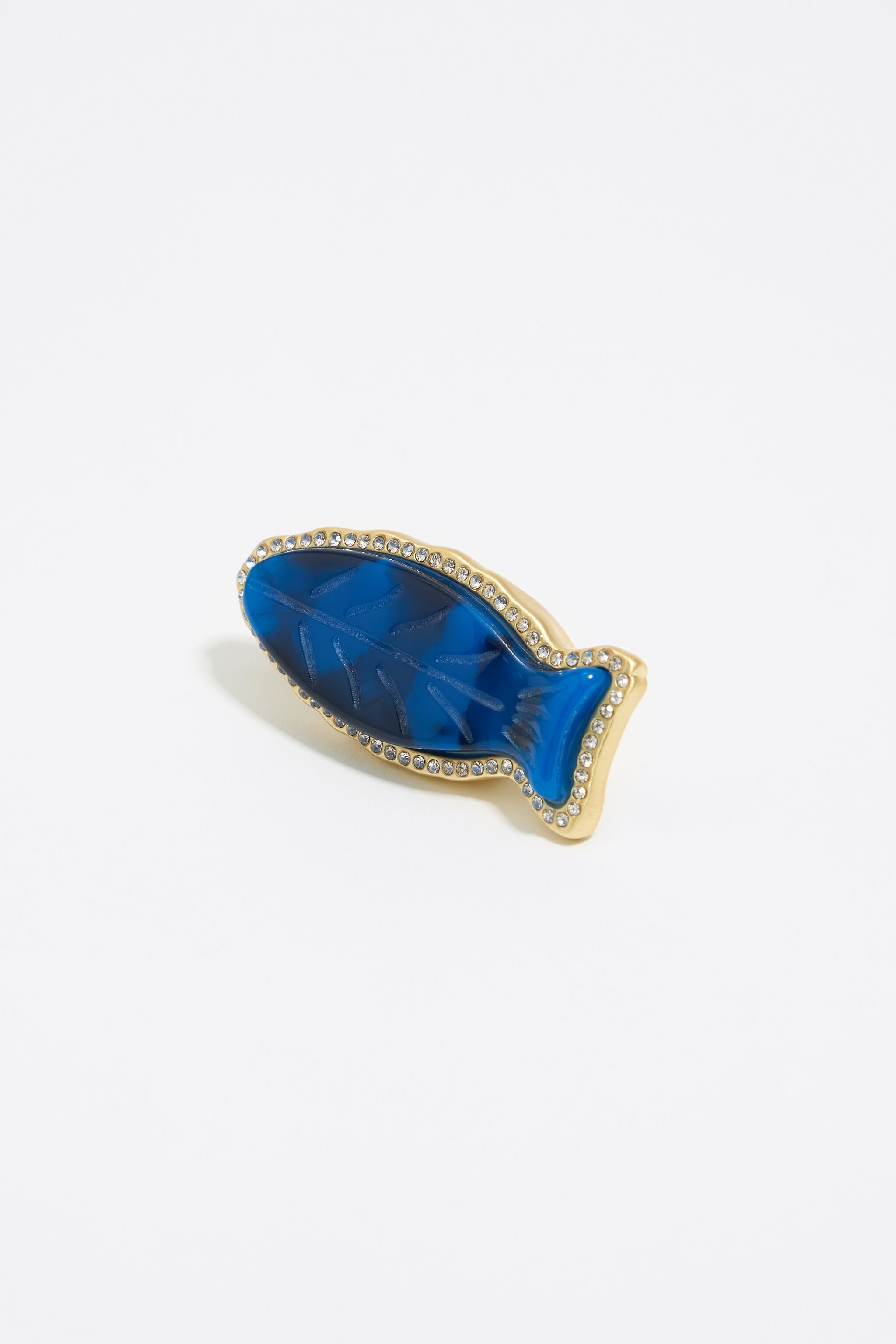 Blue fish ring