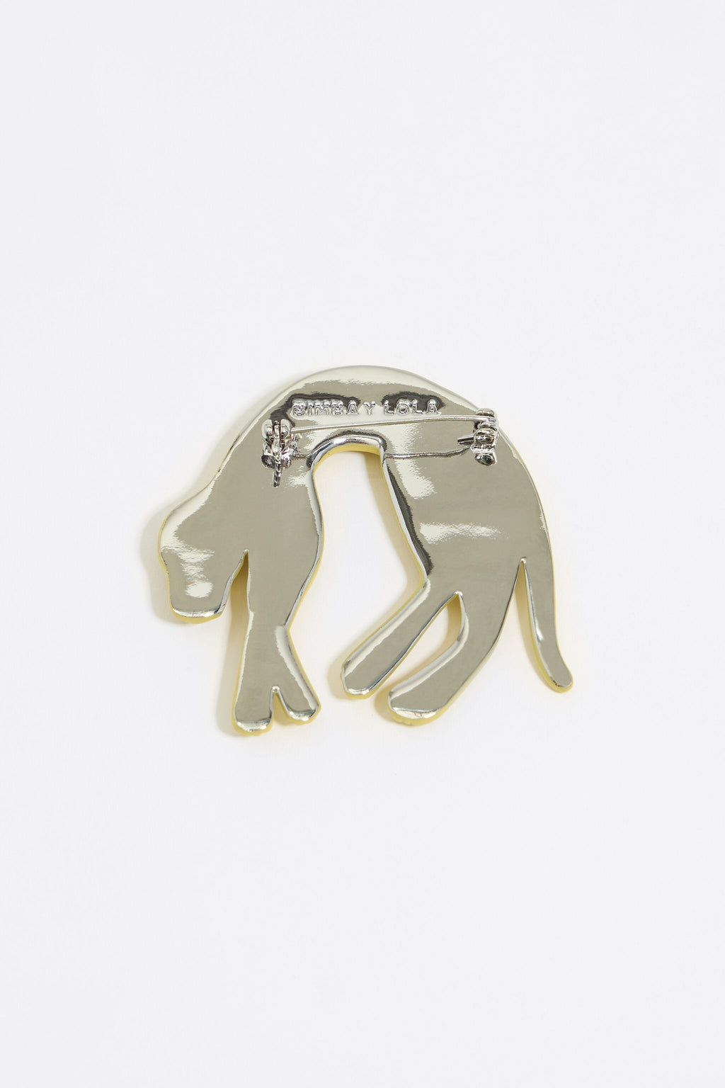 Yellow crystals panther brooch