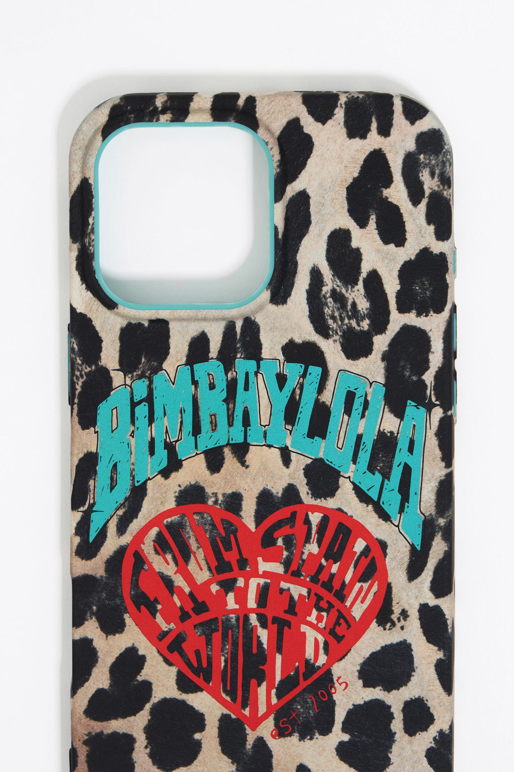 Leopard heart iPhone 15 Pro case