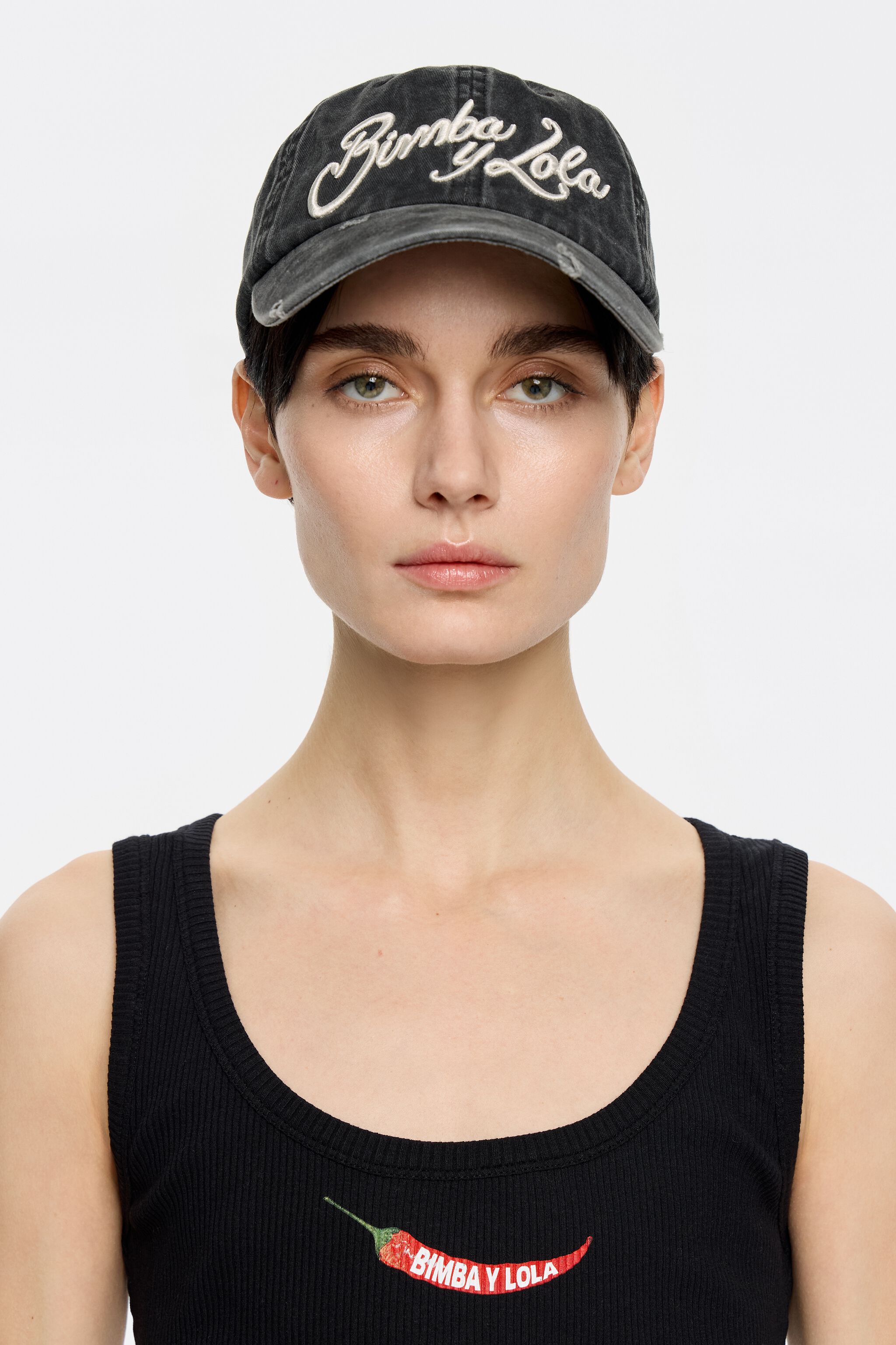 Black cotton cap