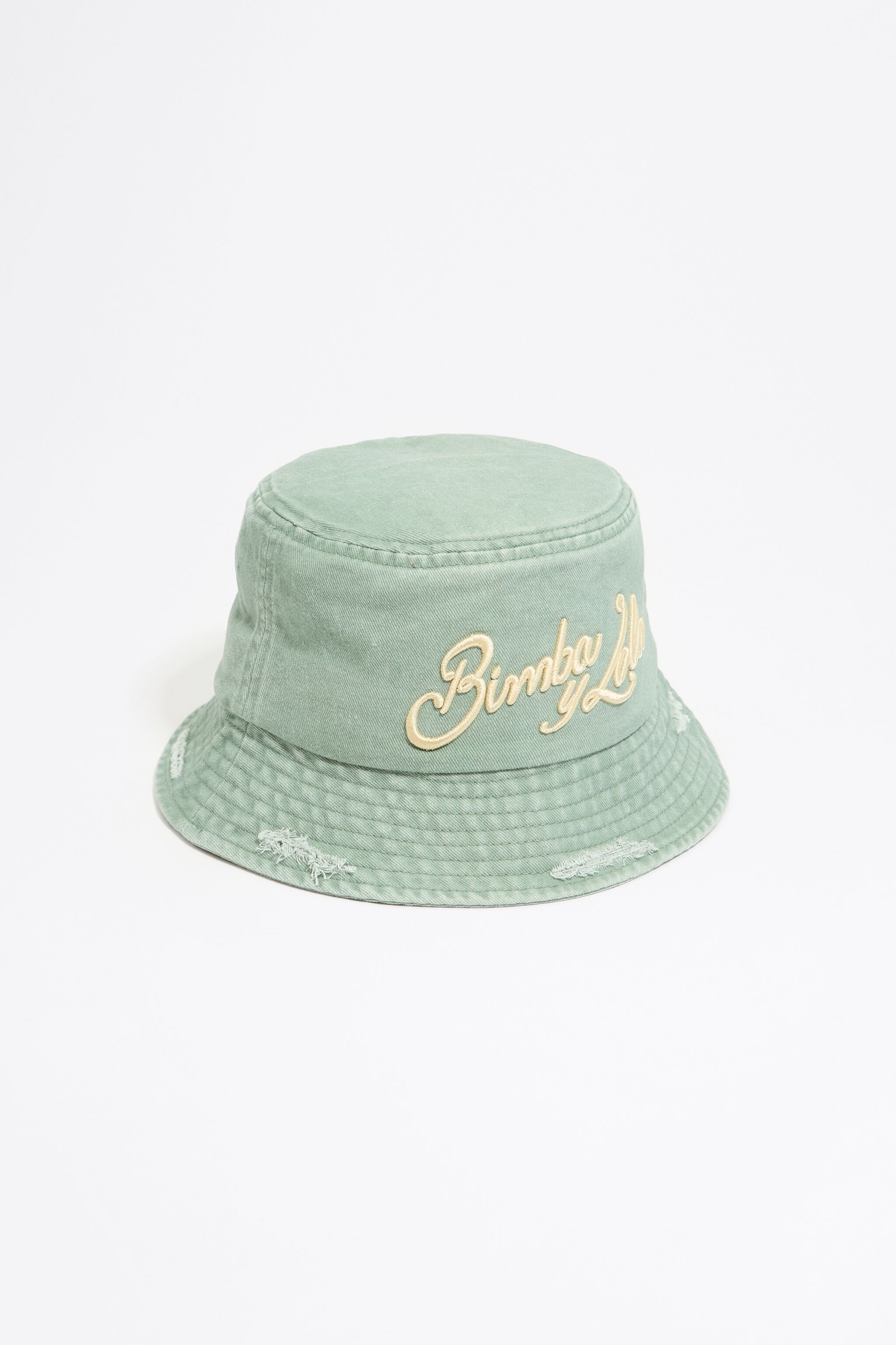 Green cotton bucket hat