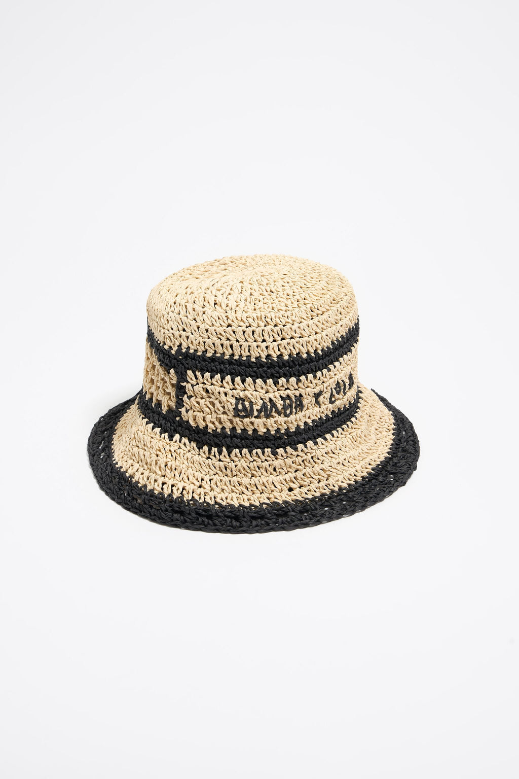 Beige paper raffia hat