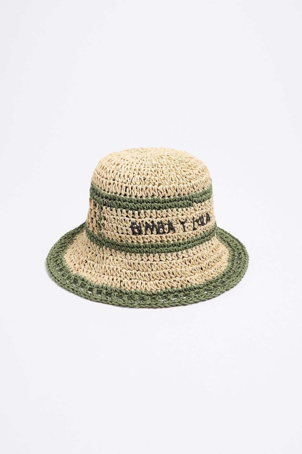Beige paper raffia hat khaki