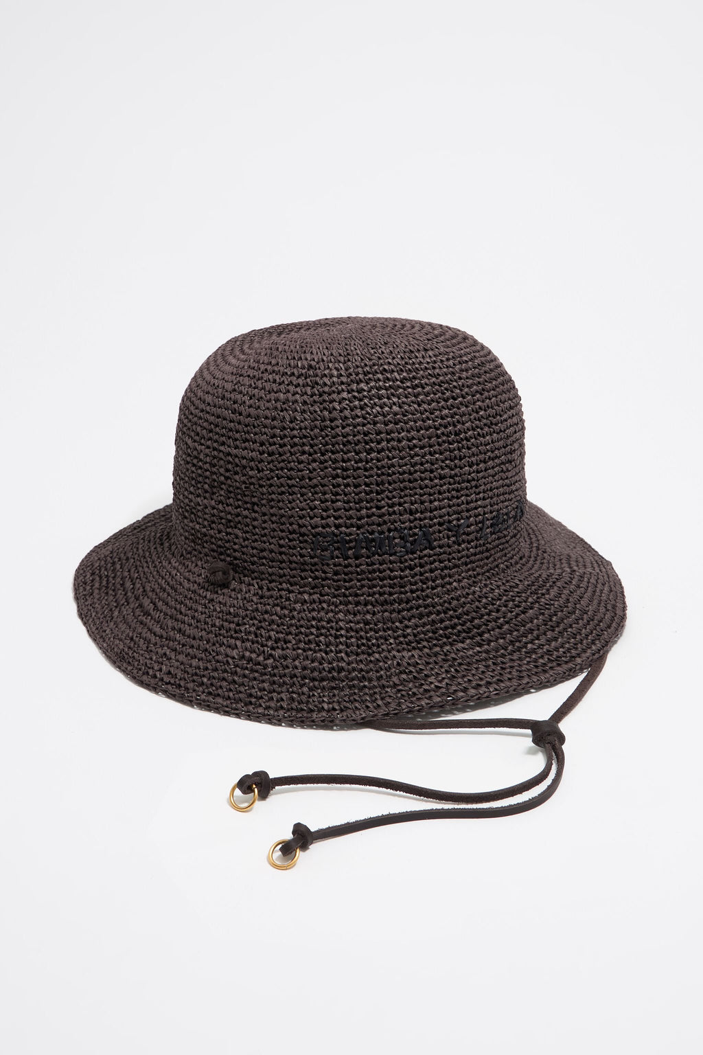 Brown paper raffia hat