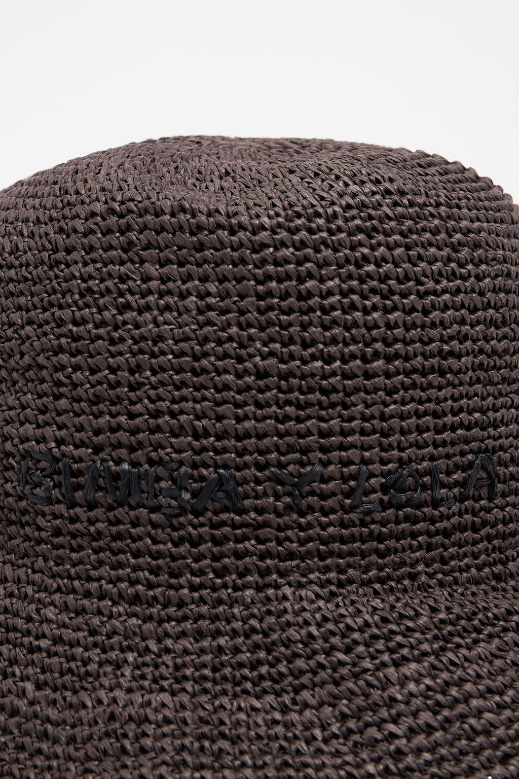 Brown paper raffia hat