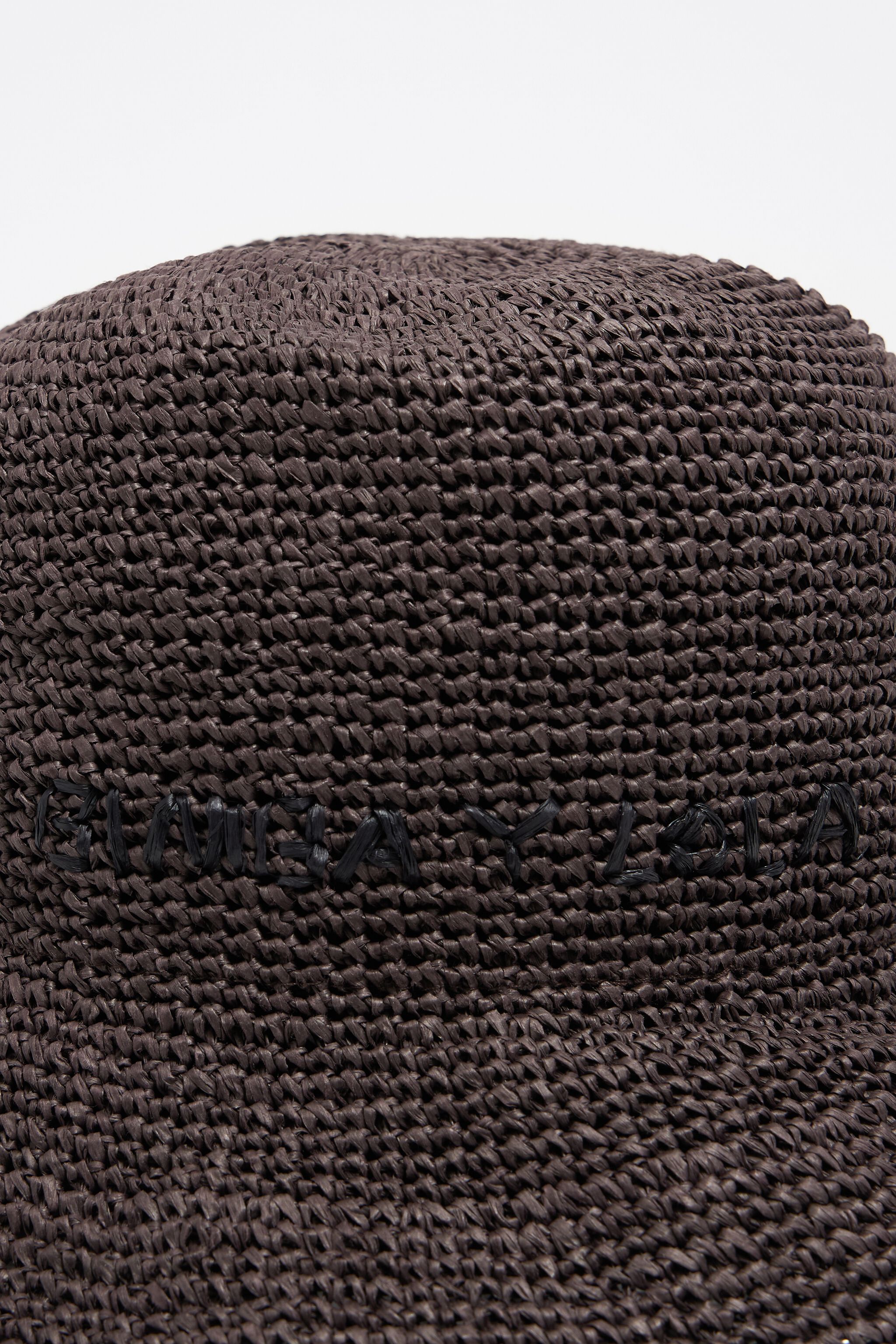 Brown paper raffia hat