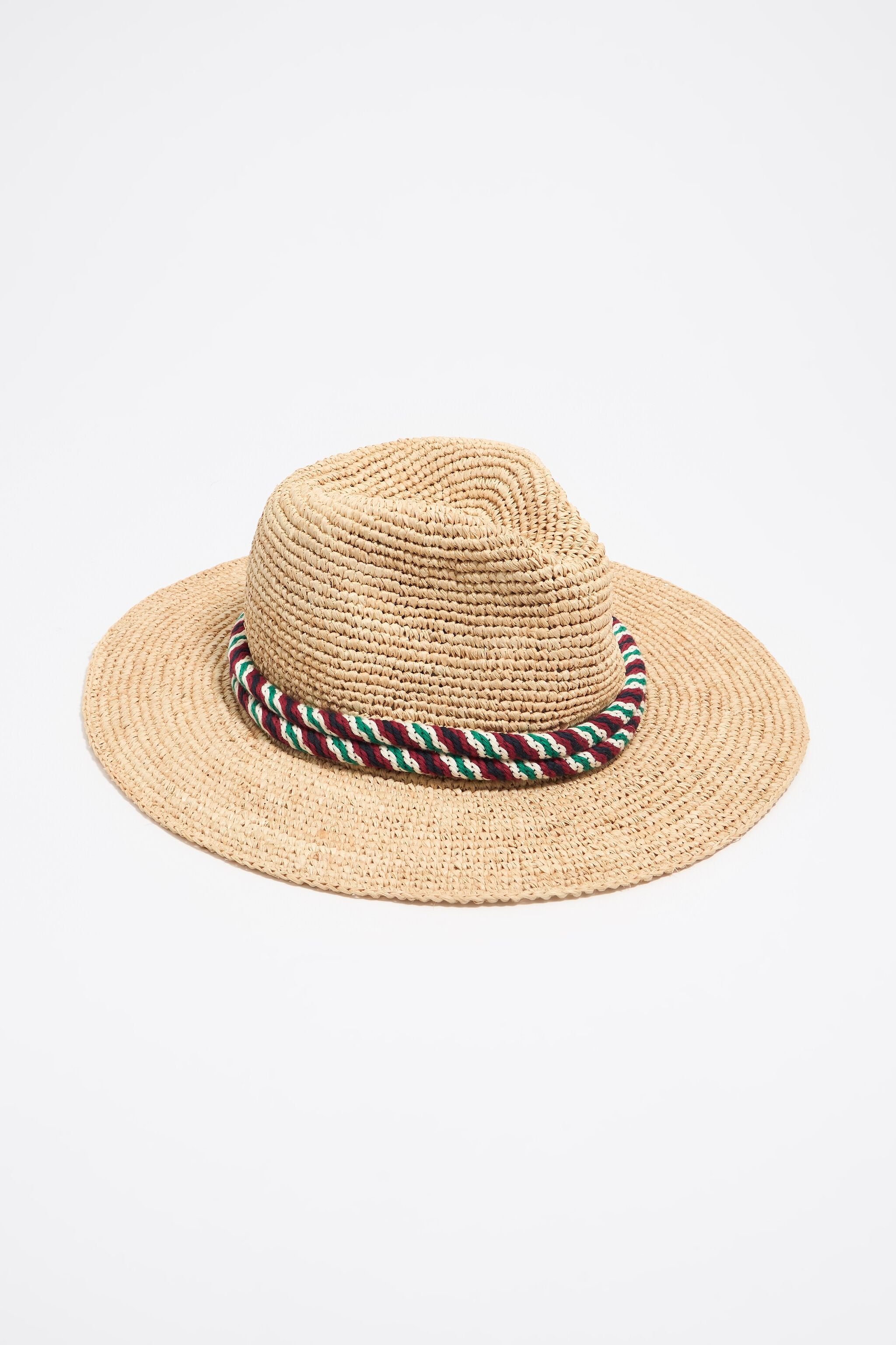 Beige paper raffia hat ropes