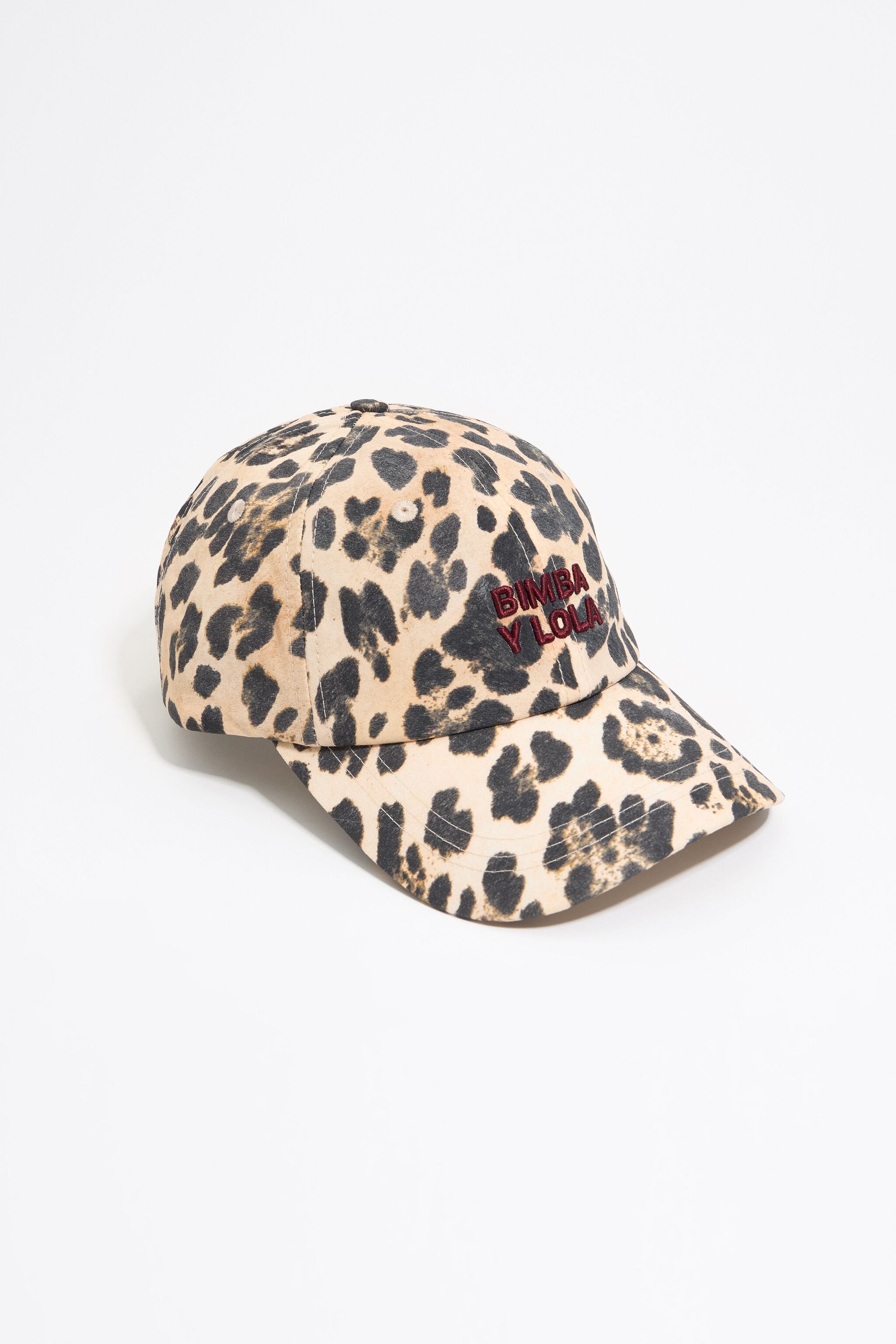 Ivory leopard trench hat