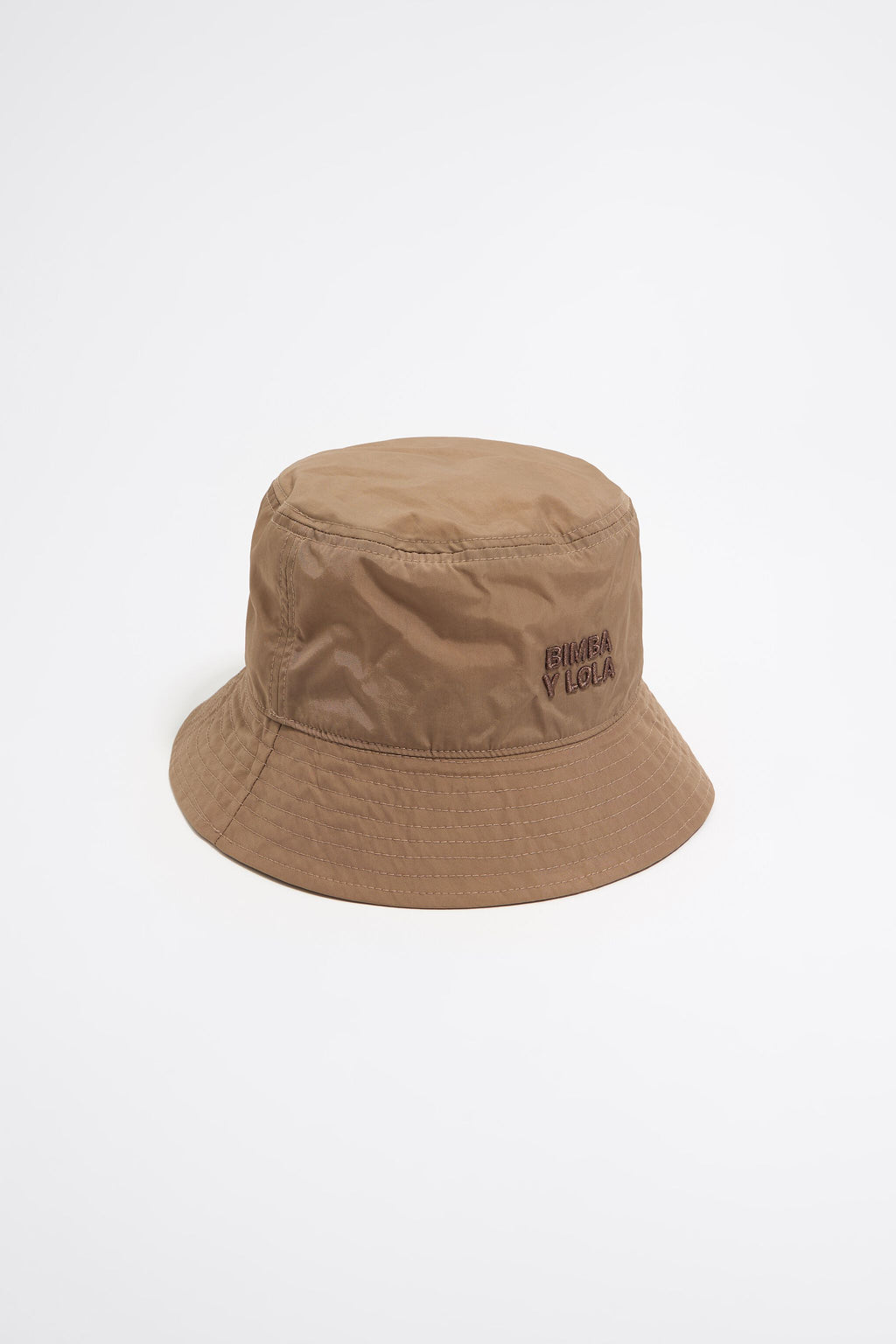 Camel nylon bucket hat
