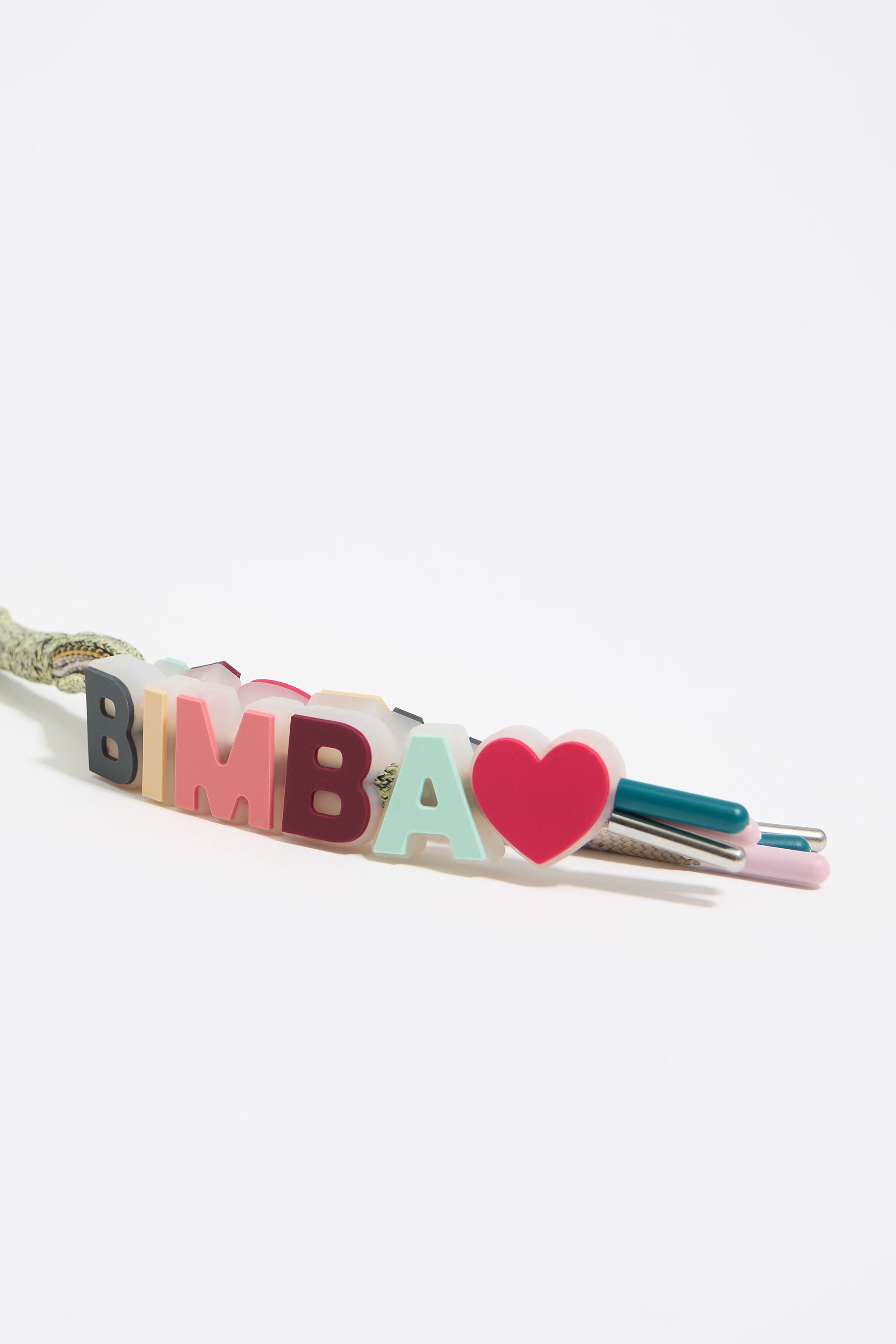 Multicolor silicone logo rope key ring