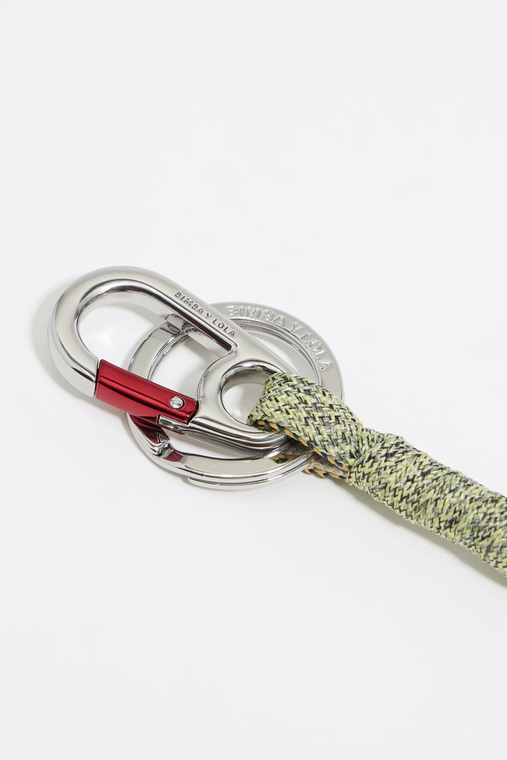 Multicolor silicone logo rope key ring