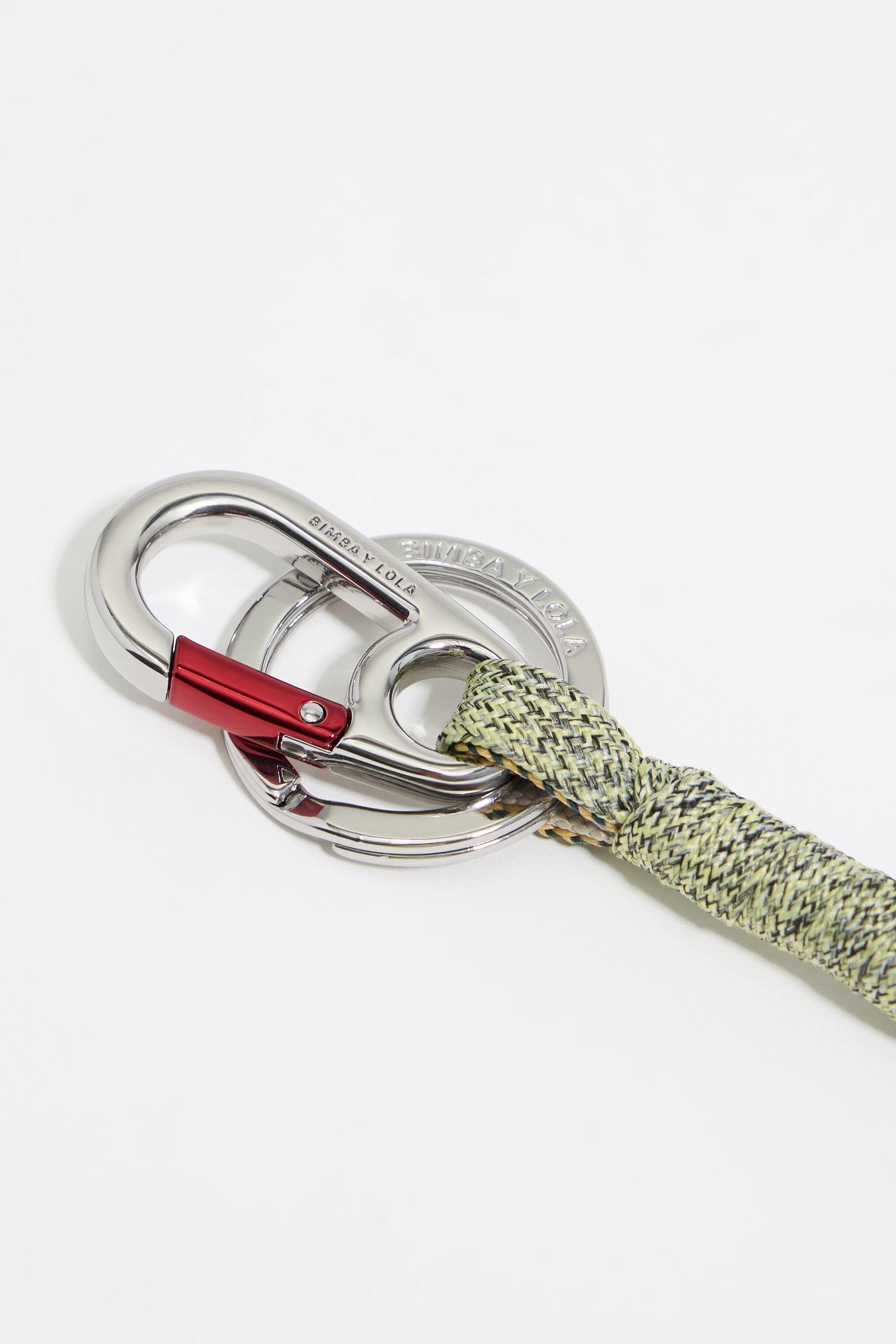 Multicolor silicone logo rope key ring