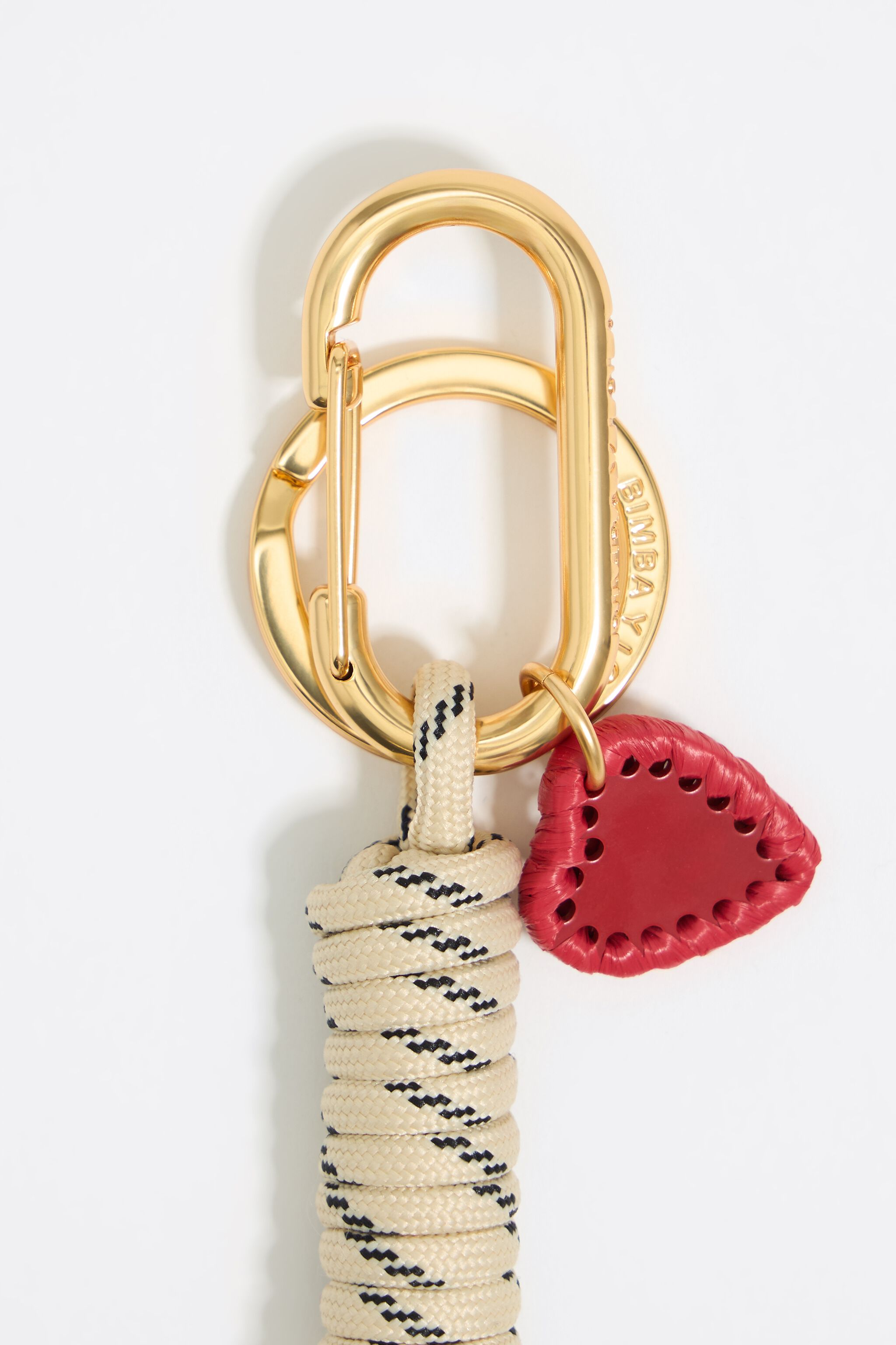 Ivory knotted rope key ring