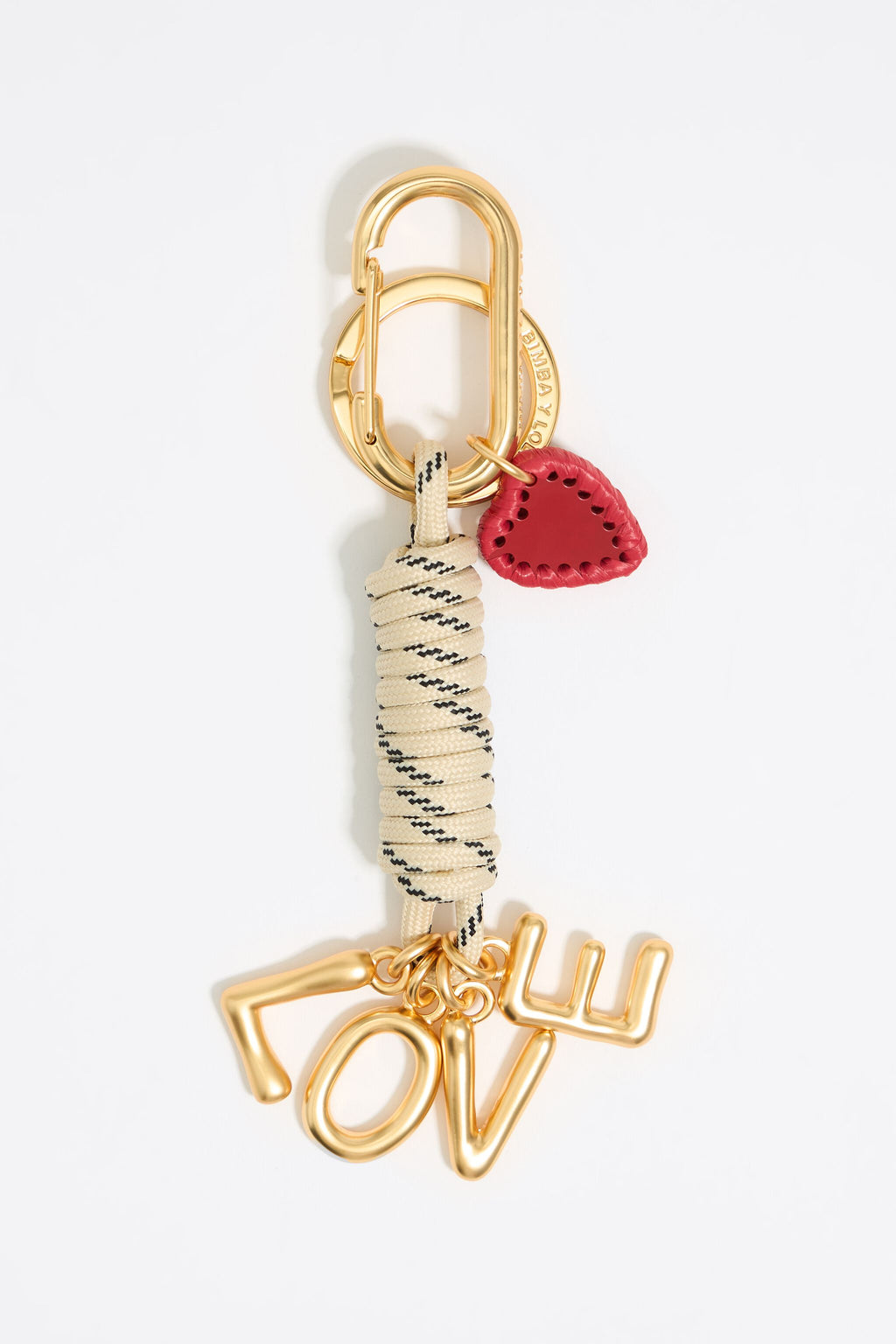 Ivory knotted rope key ring