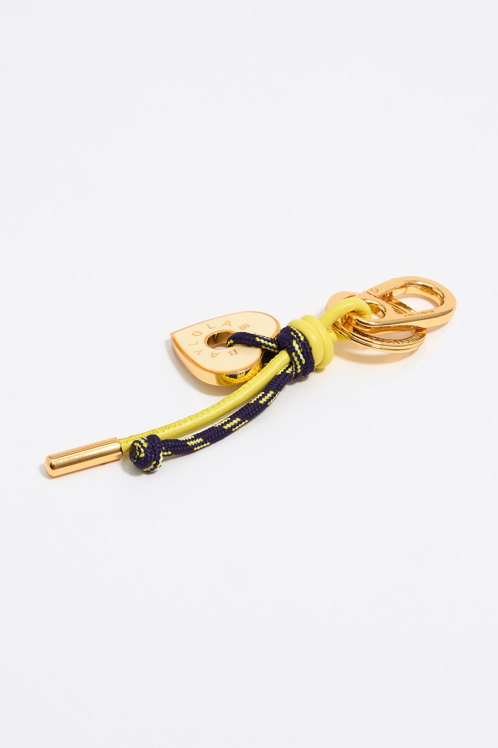 Ivory heart rope key ring