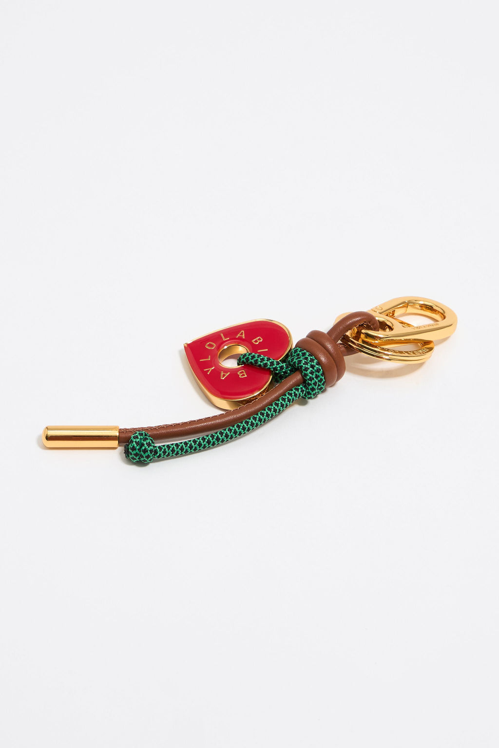 Red heart rope key ring