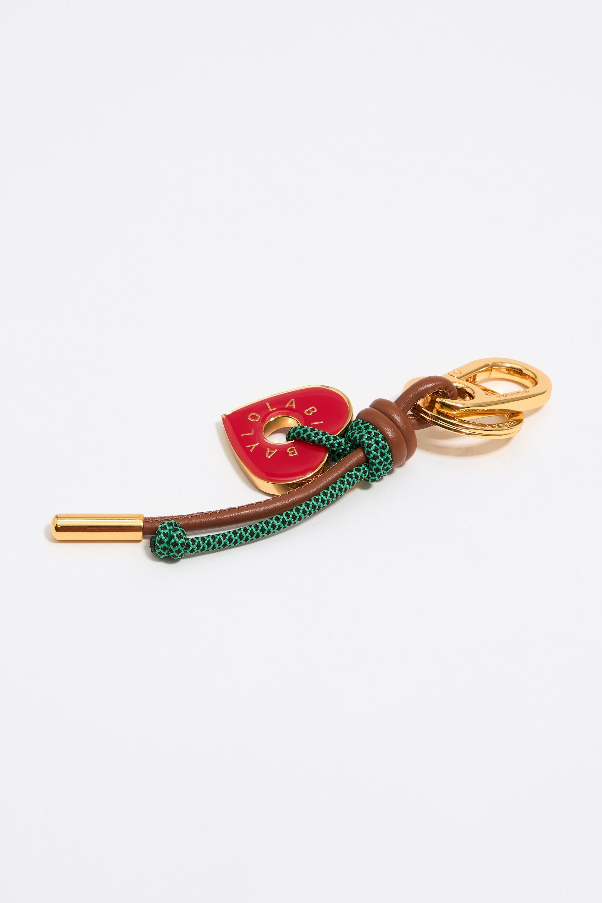 Red heart rope key ring