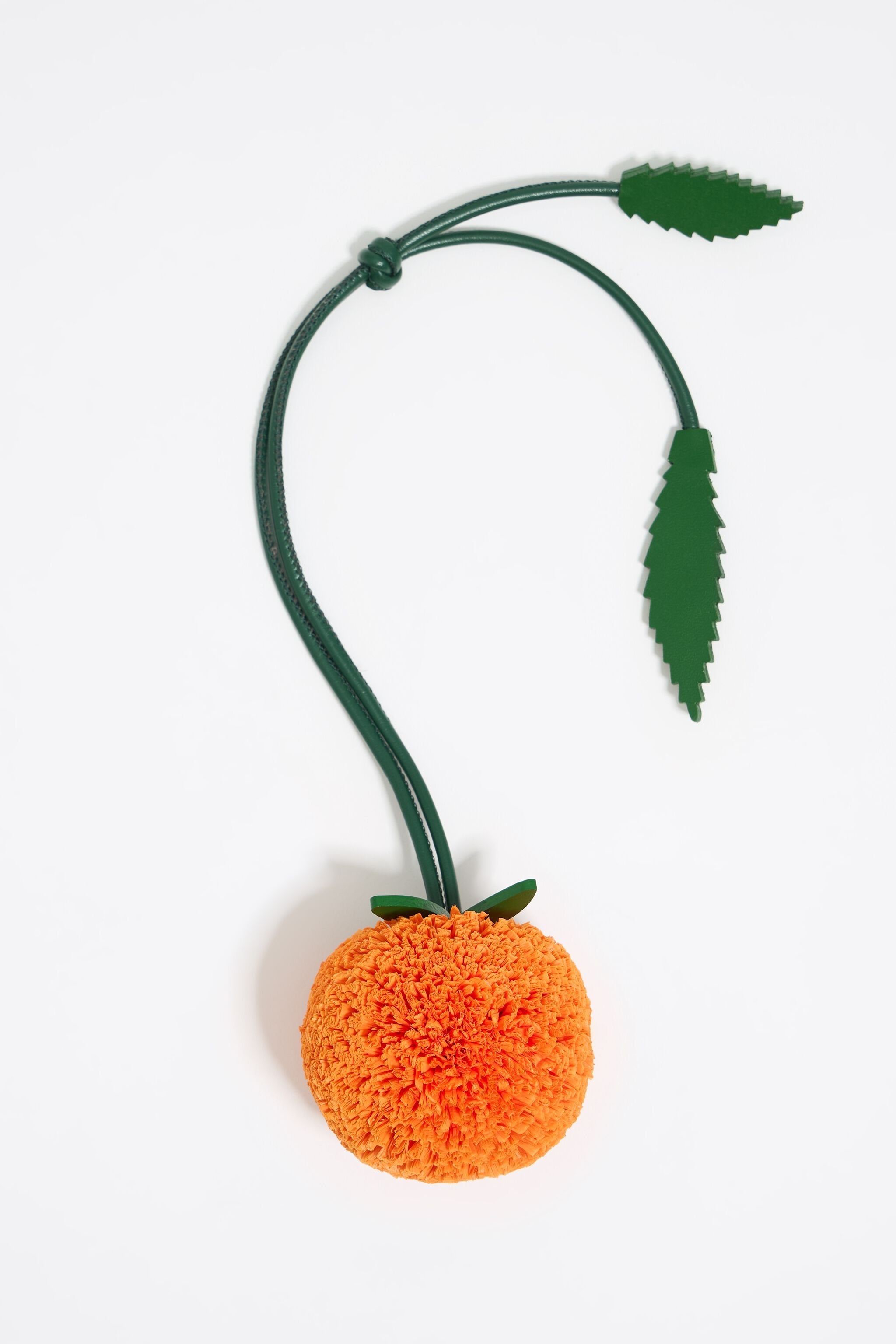 Orange bag charm