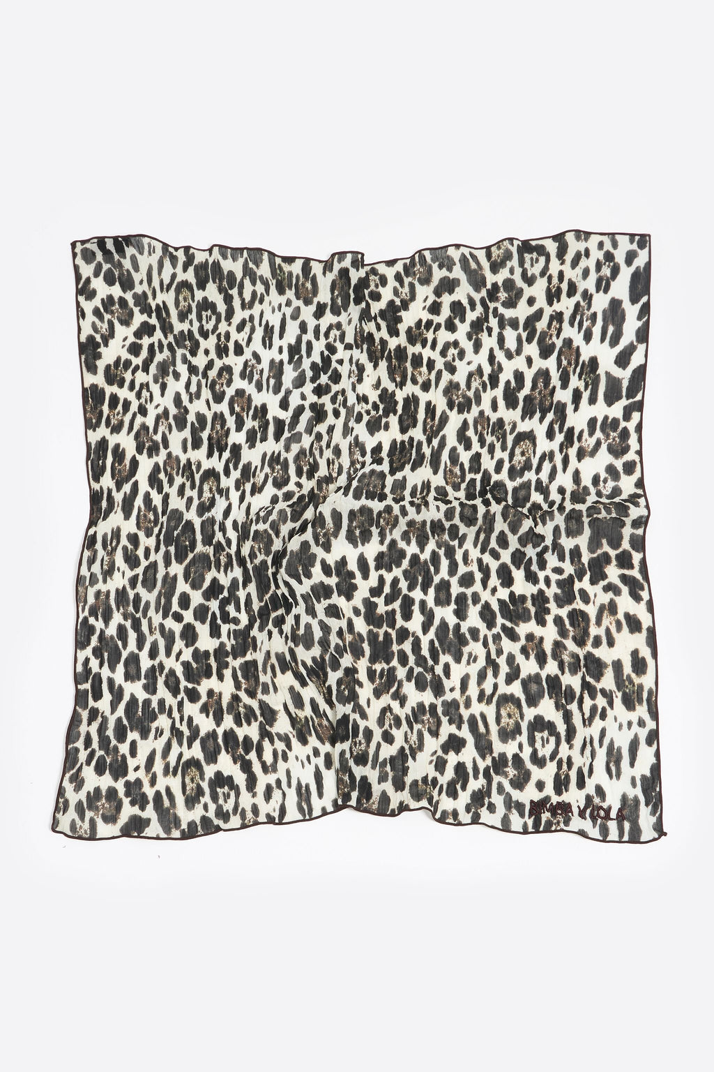 Charm leopard scarf ivory