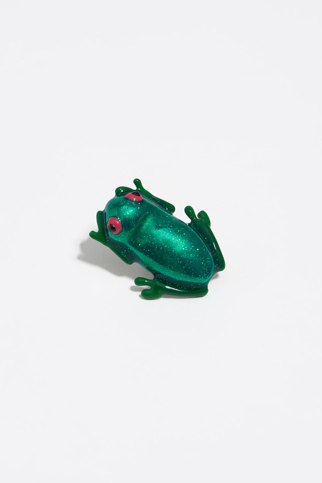 Green frog charm