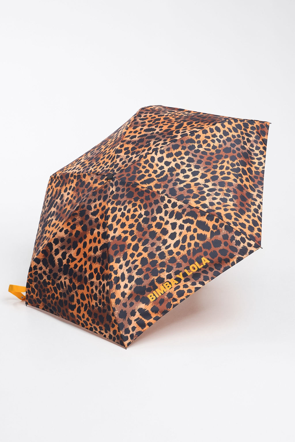 Yellow Animal print mini umbrella