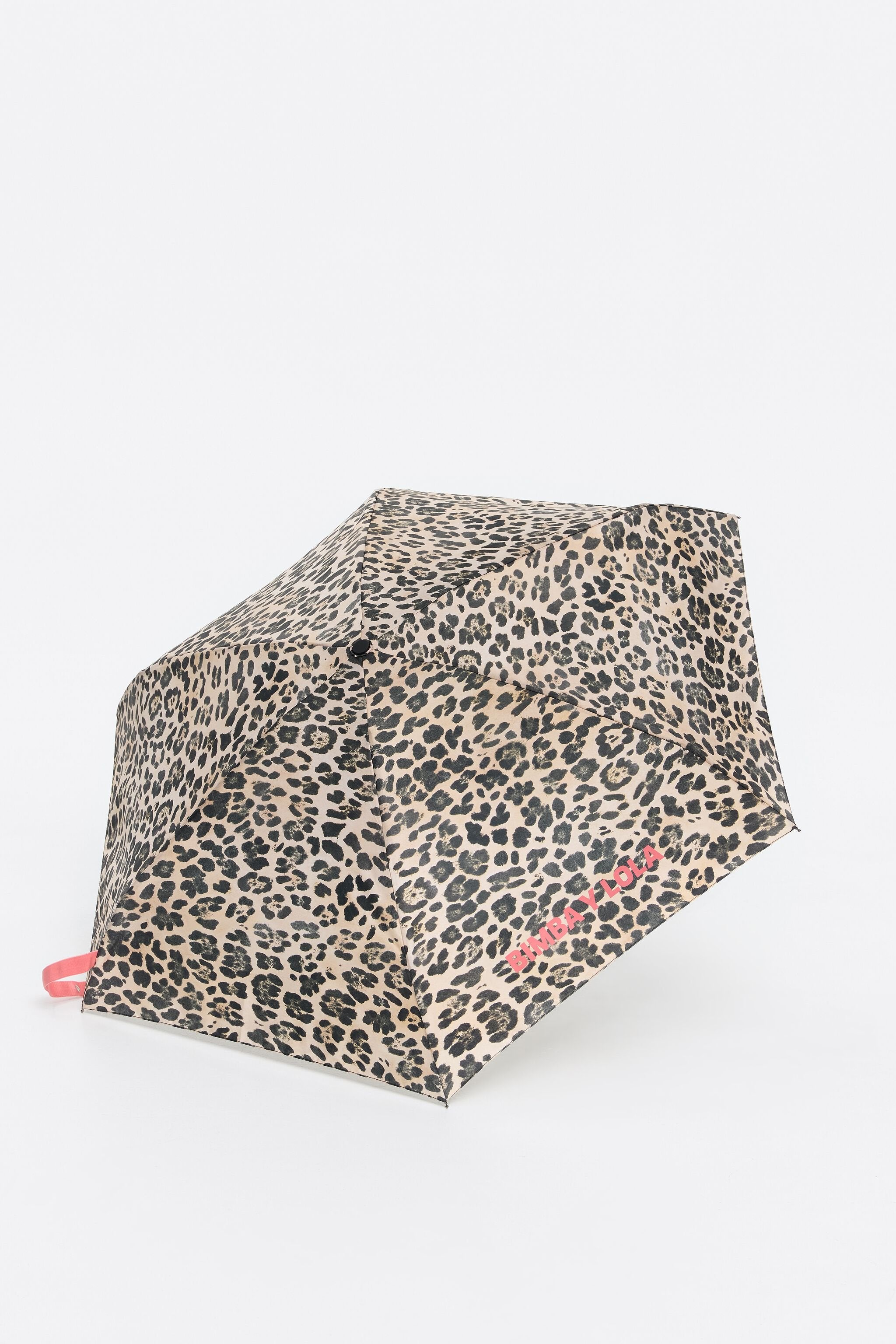 Ivory Animal print mini umbrella