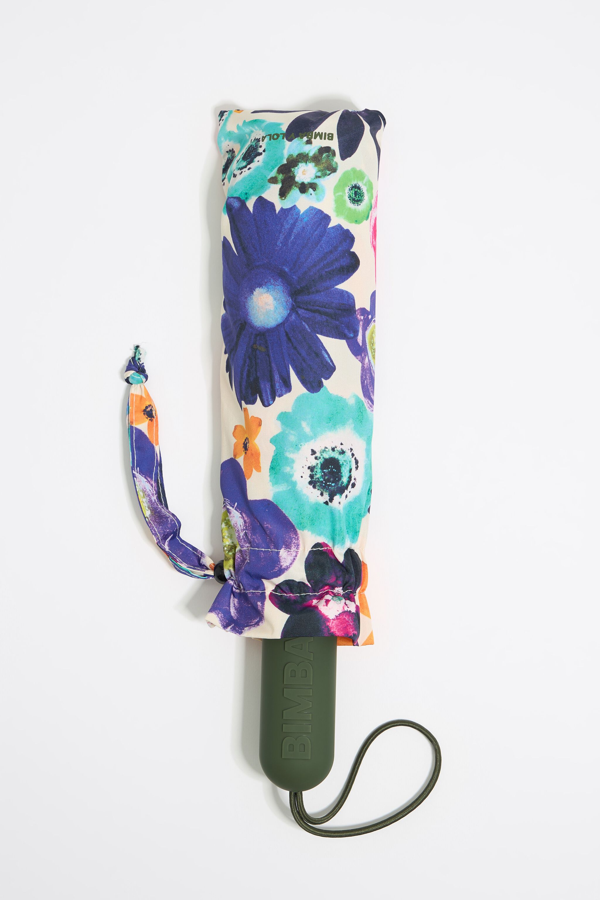 Ivory floral print umbrella