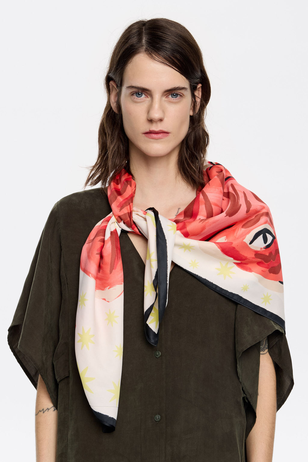 Coral tiger sketch drawn