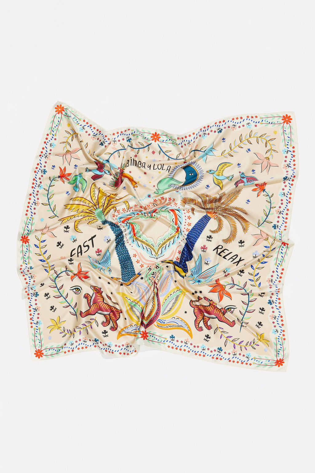 Sand palm tree scarf