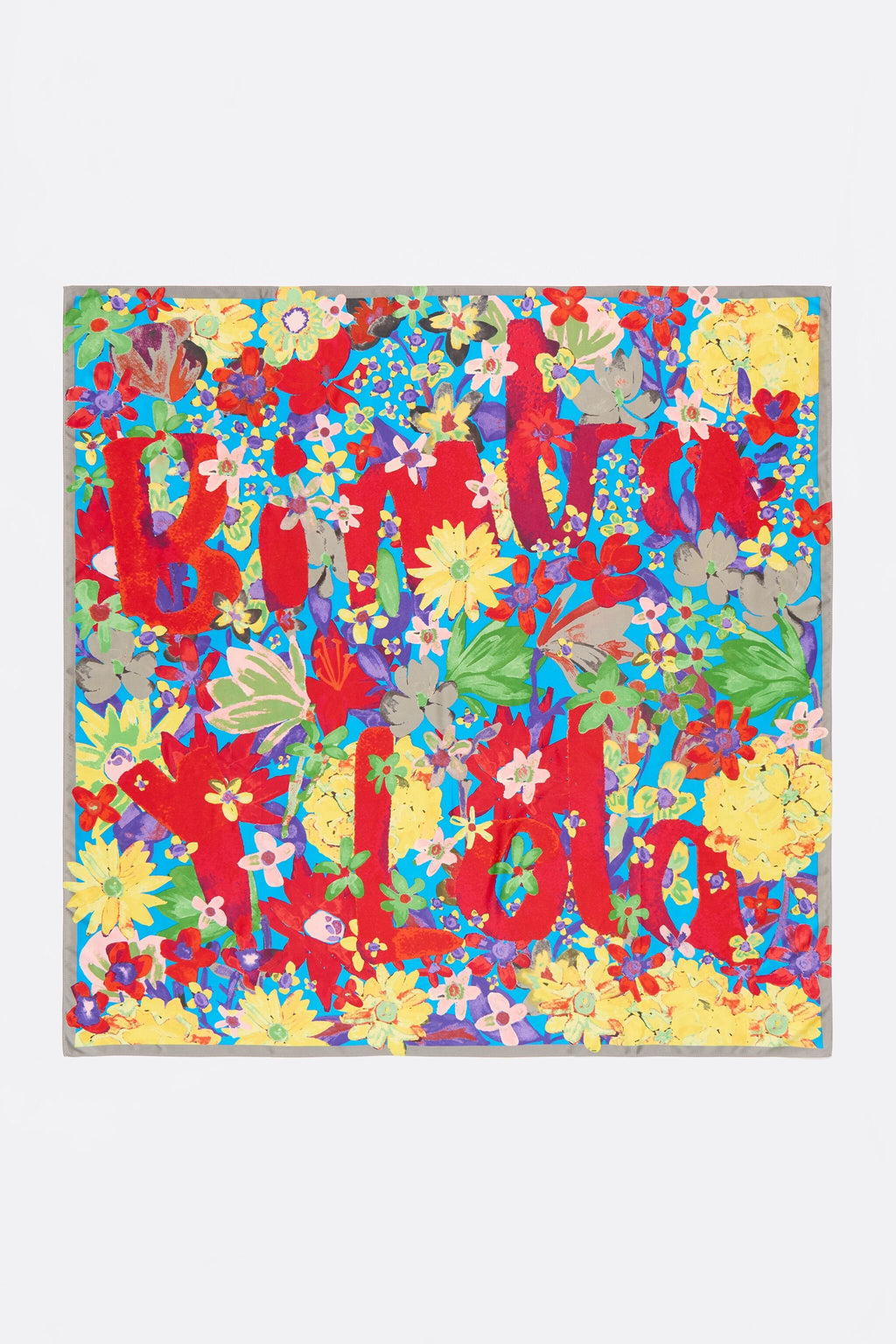 Strawberry watercolor logo floral scarf