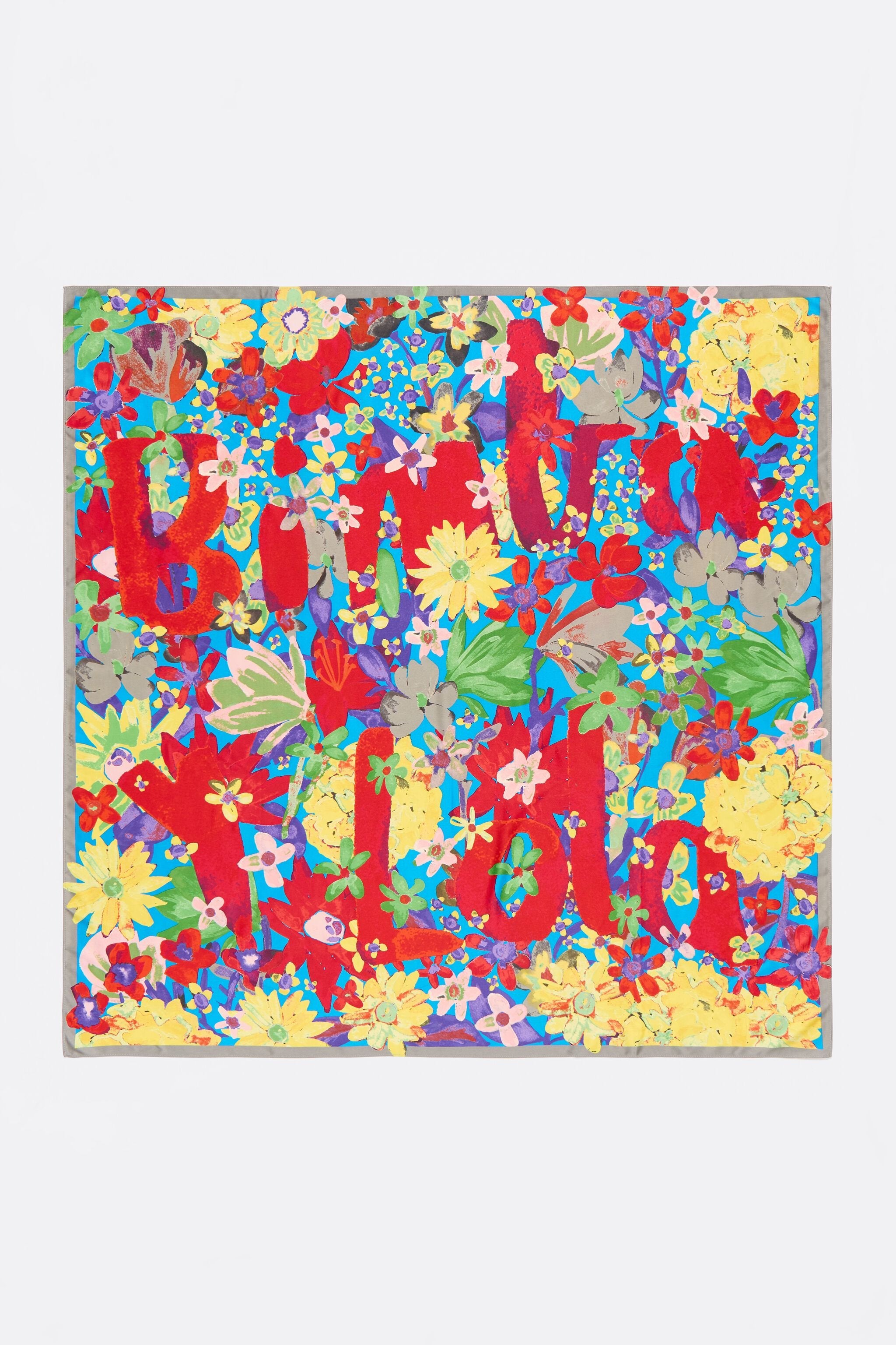 Strawberry watercolor logo floral scarf