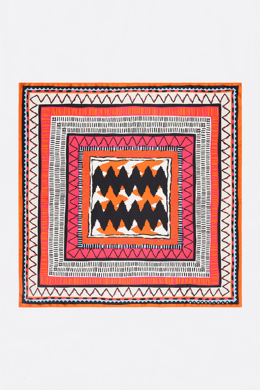 Strawberry ikat scarf