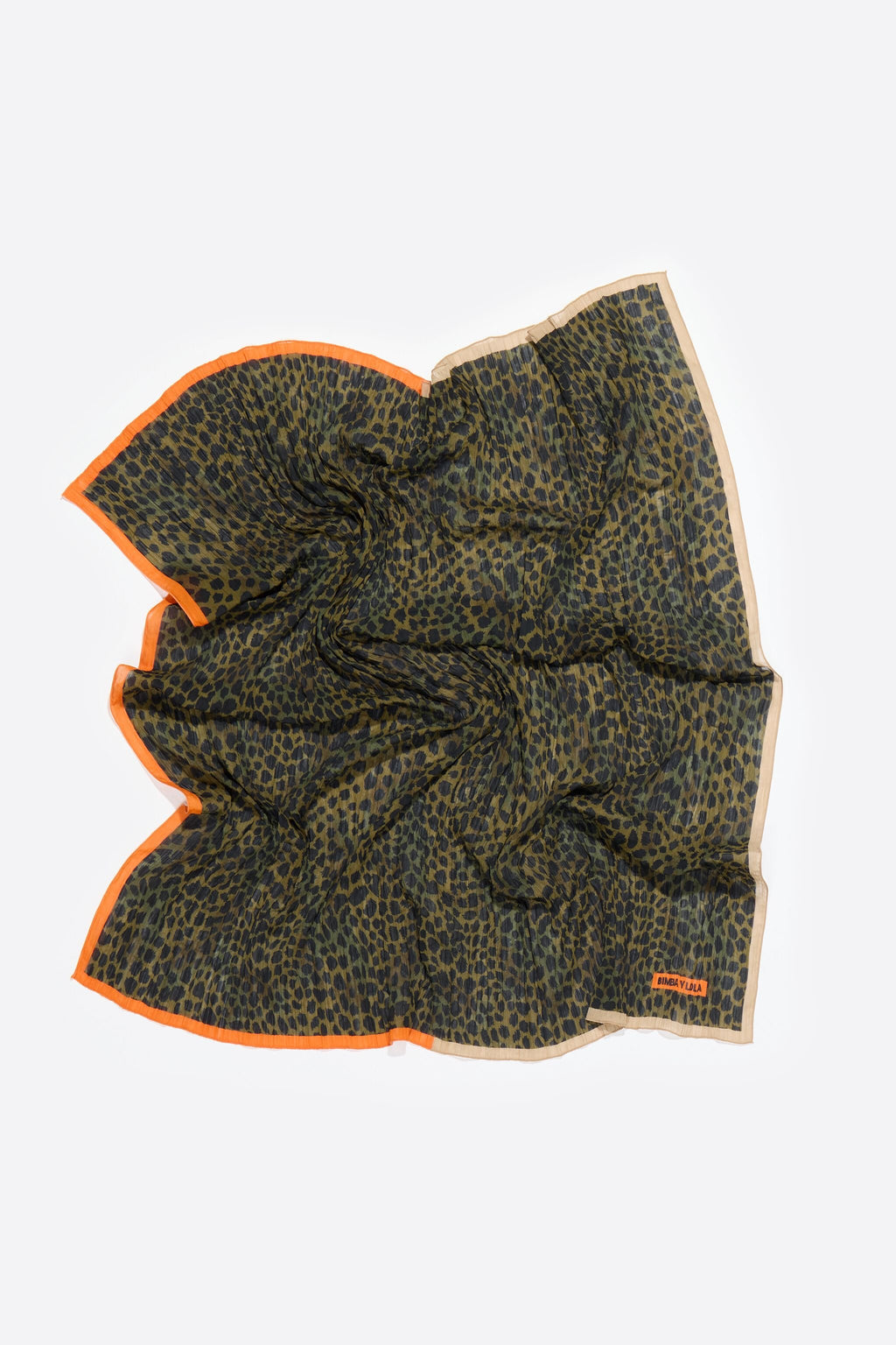 Khaki Cheetah scarf