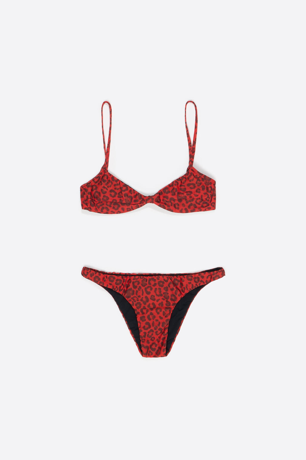 Red leopard Mónica bikini