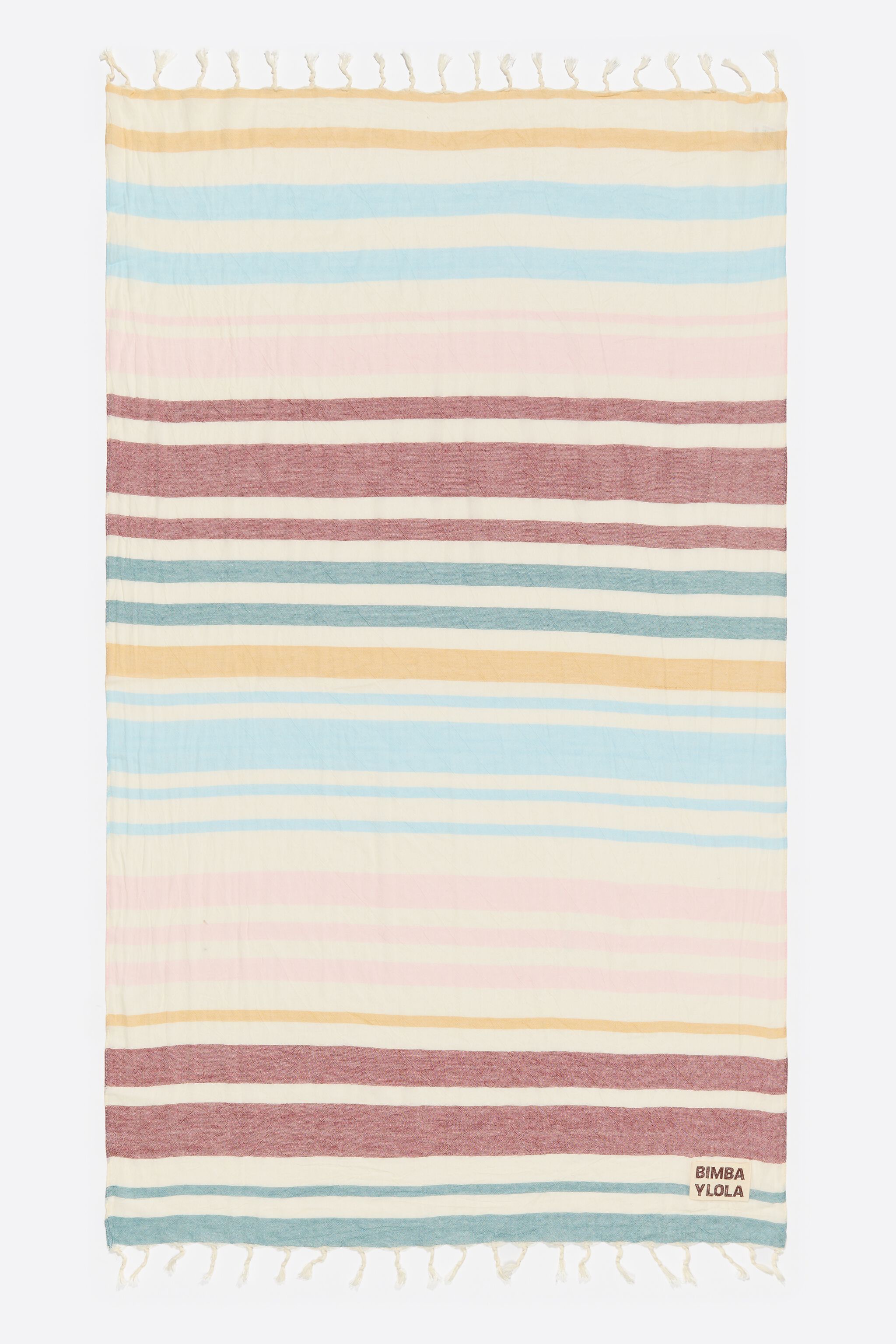 Multicolor striped cotton towel