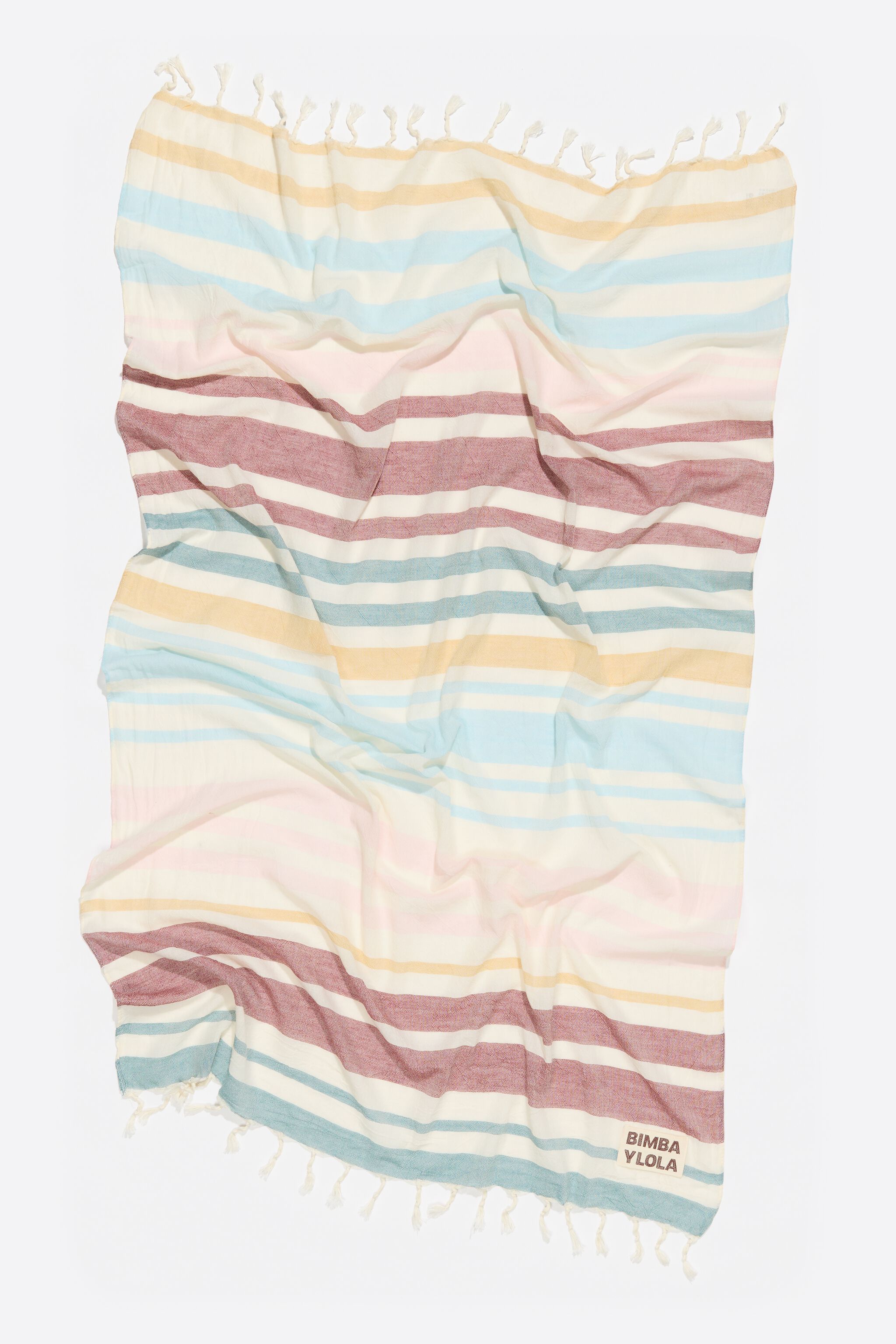 Multicolor striped cotton towel