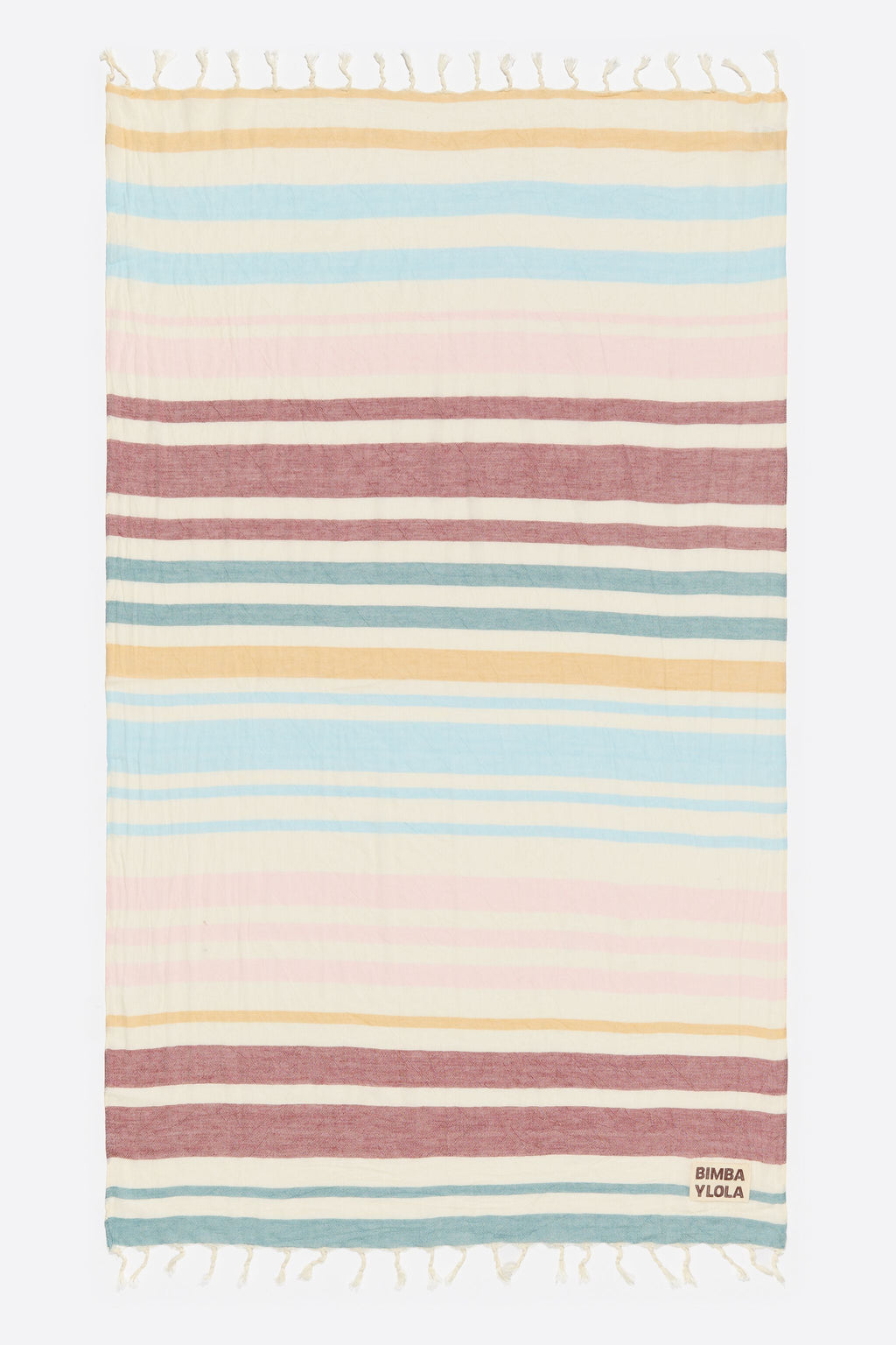 Multicolor striped cotton towel