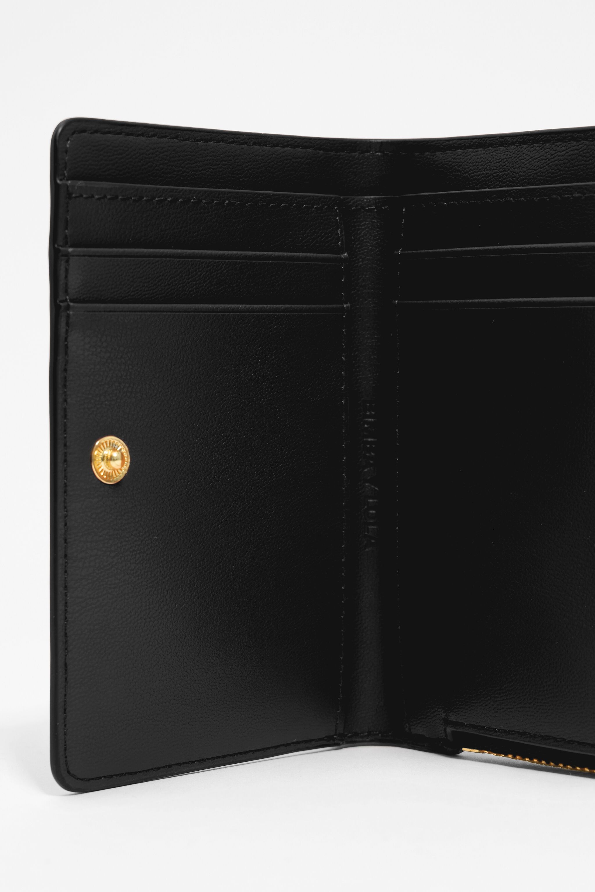 Black leather purse