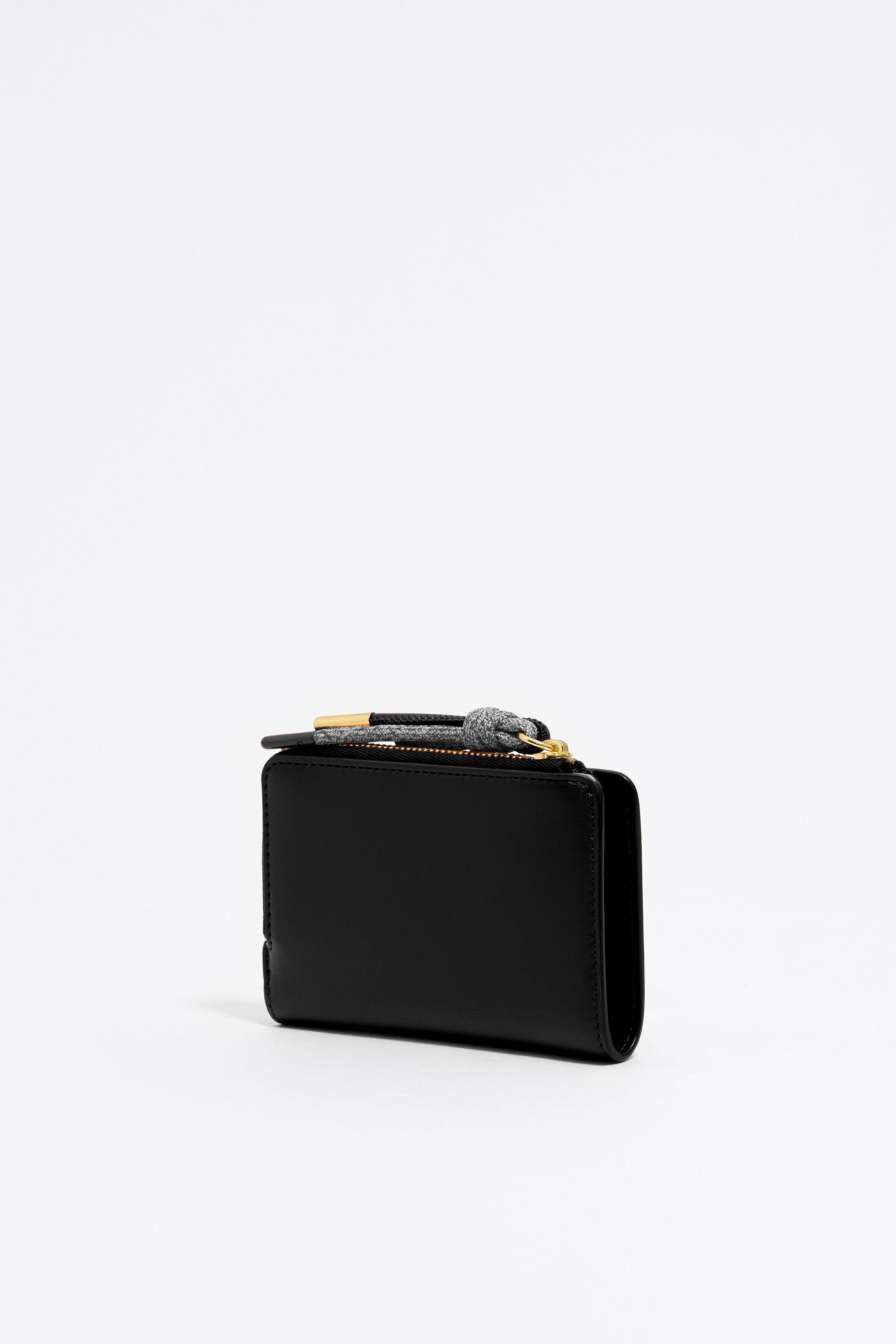 Black leather purse