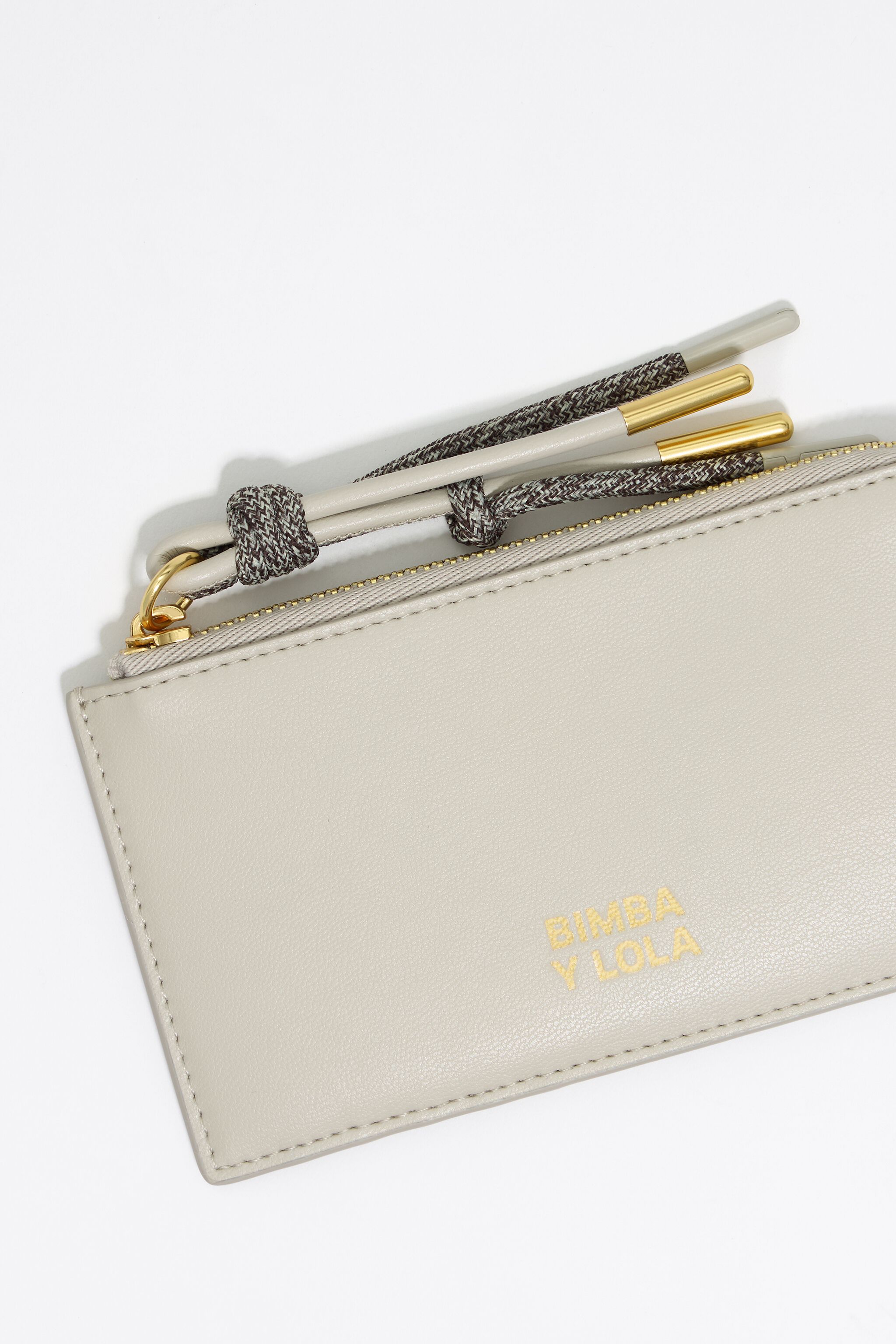 Stone leather card holder/coin purse