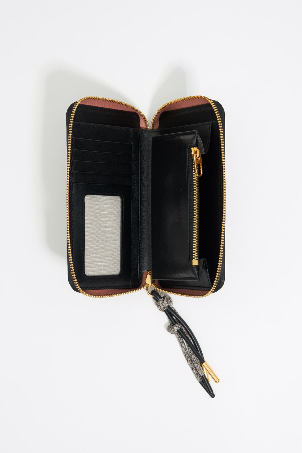 Black leather horizontal wallet