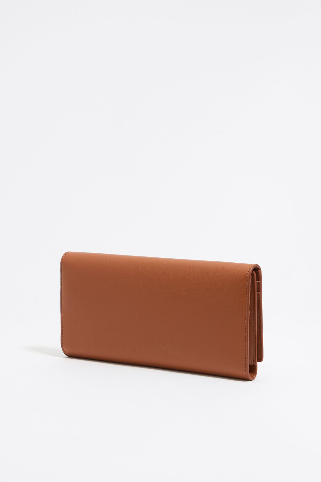 Tan leather continental wallet