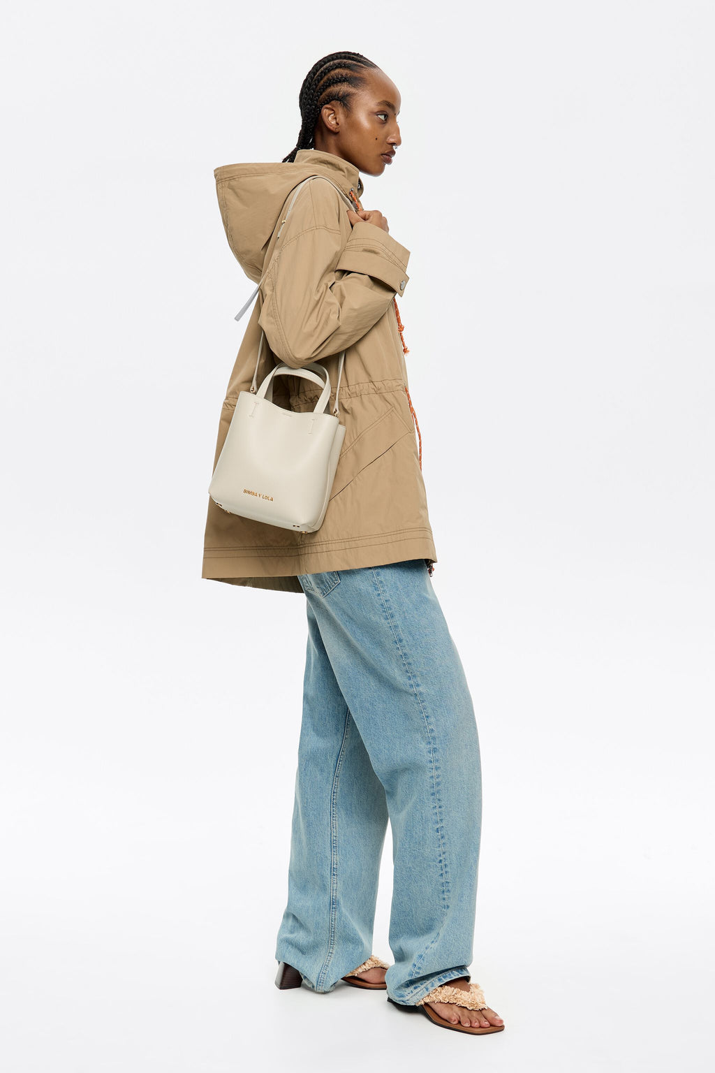 Small stone leather Chihuahua bag