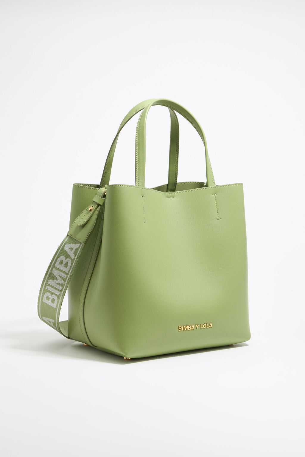 Large apple green leather Chihuahua bag