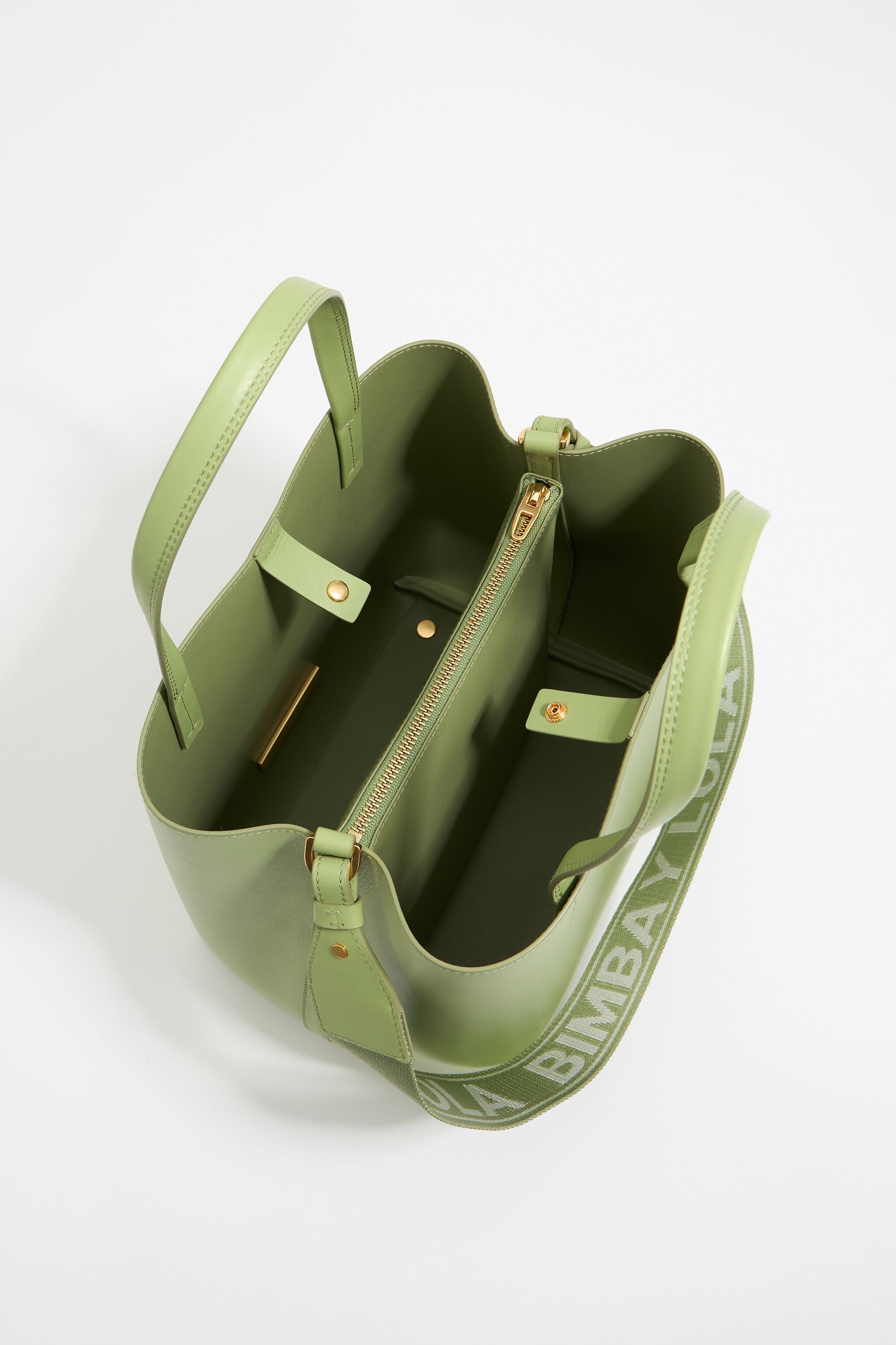 Large apple green leather Chihuahua bag