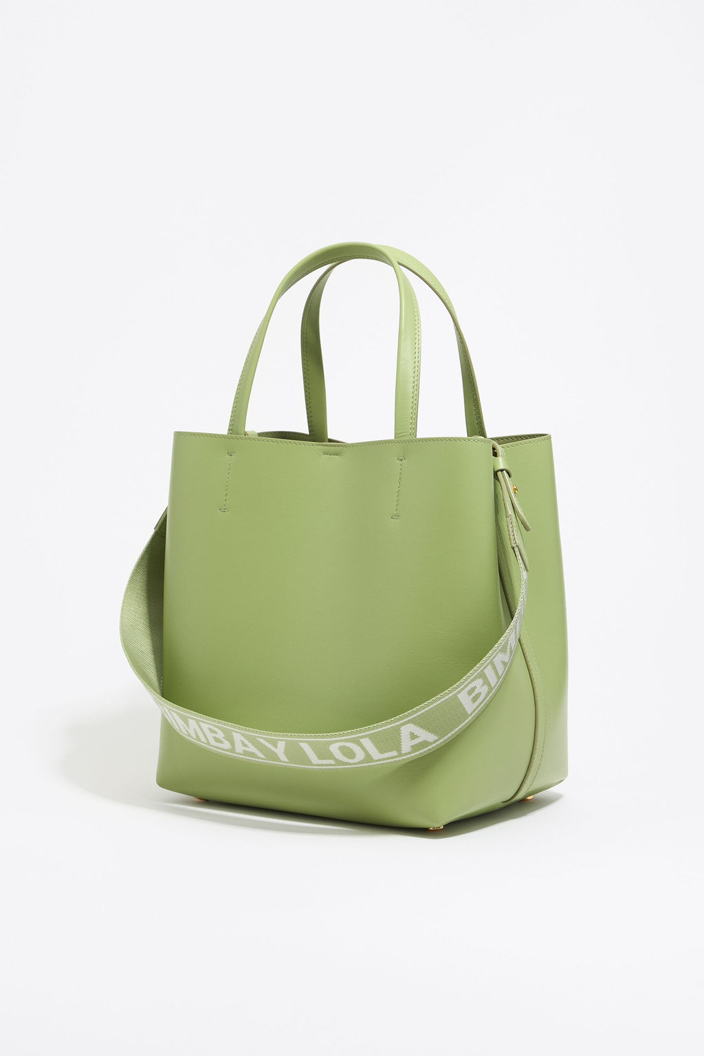 Large apple green leather Chihuahua bag