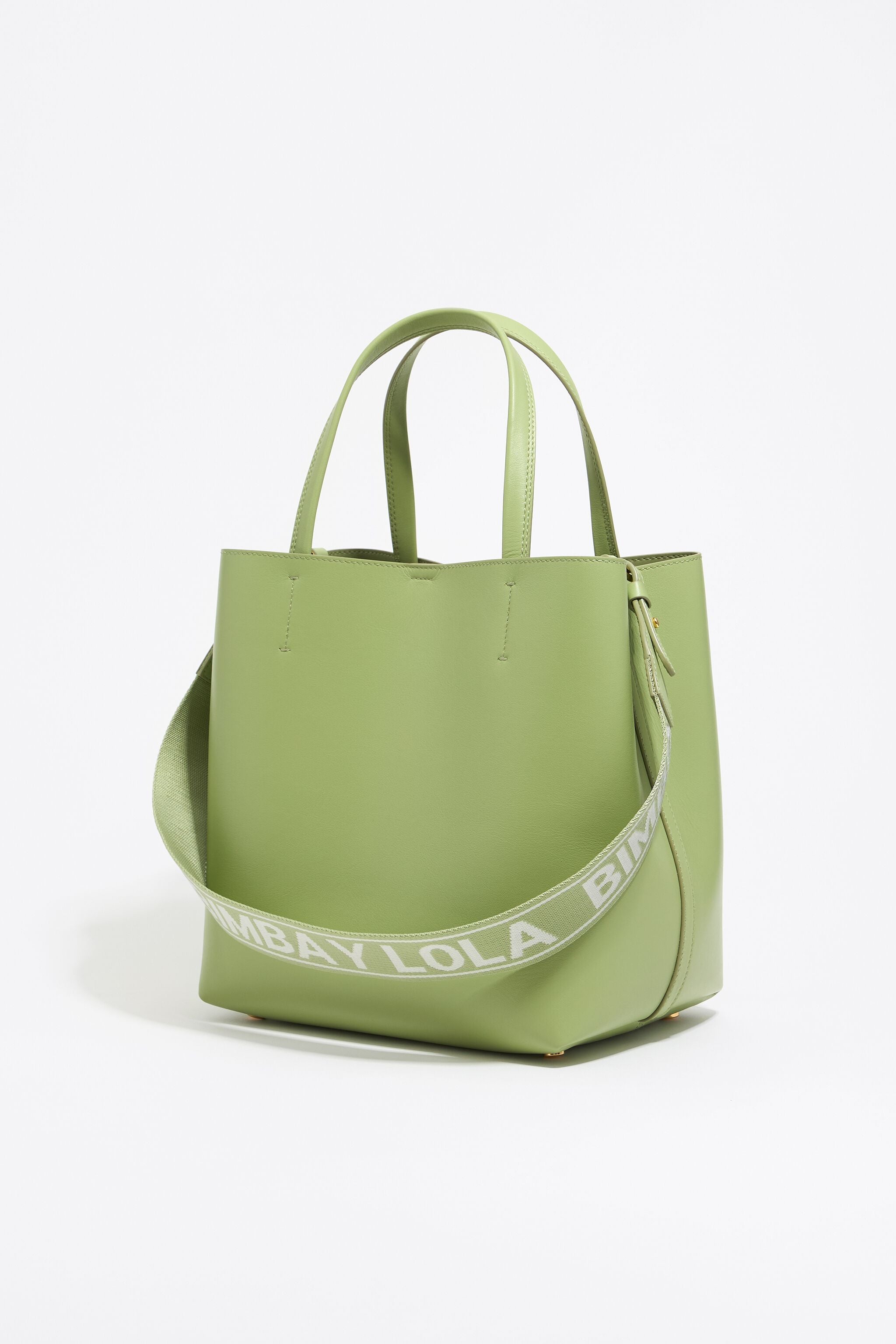 Large apple green leather Chihuahua bag