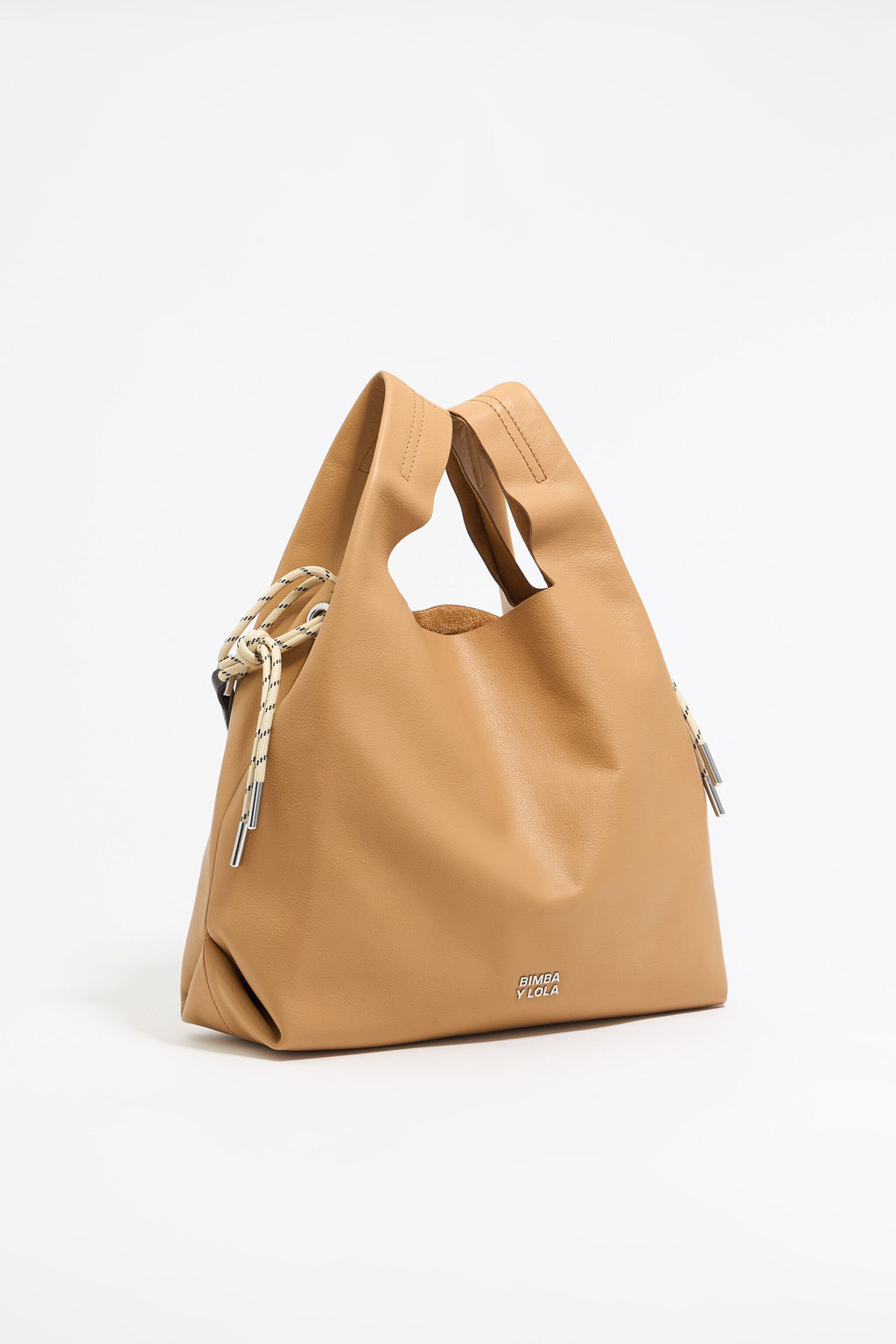 Medium Sahara yellow leather Paper bag