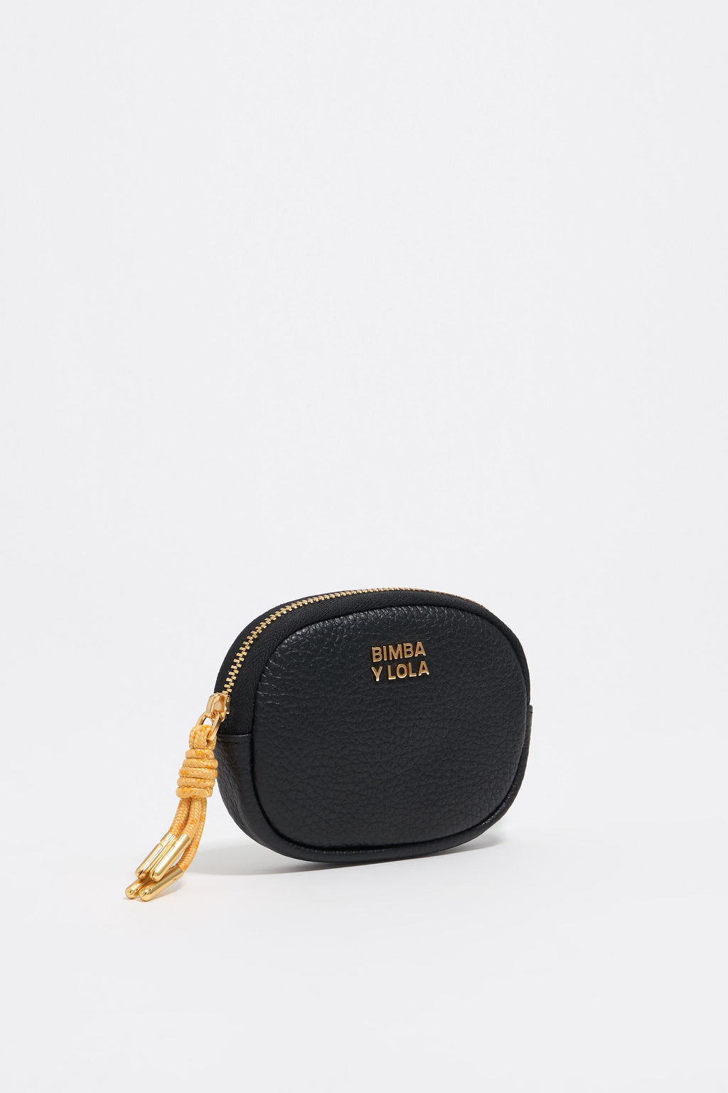 Black leather coin purse