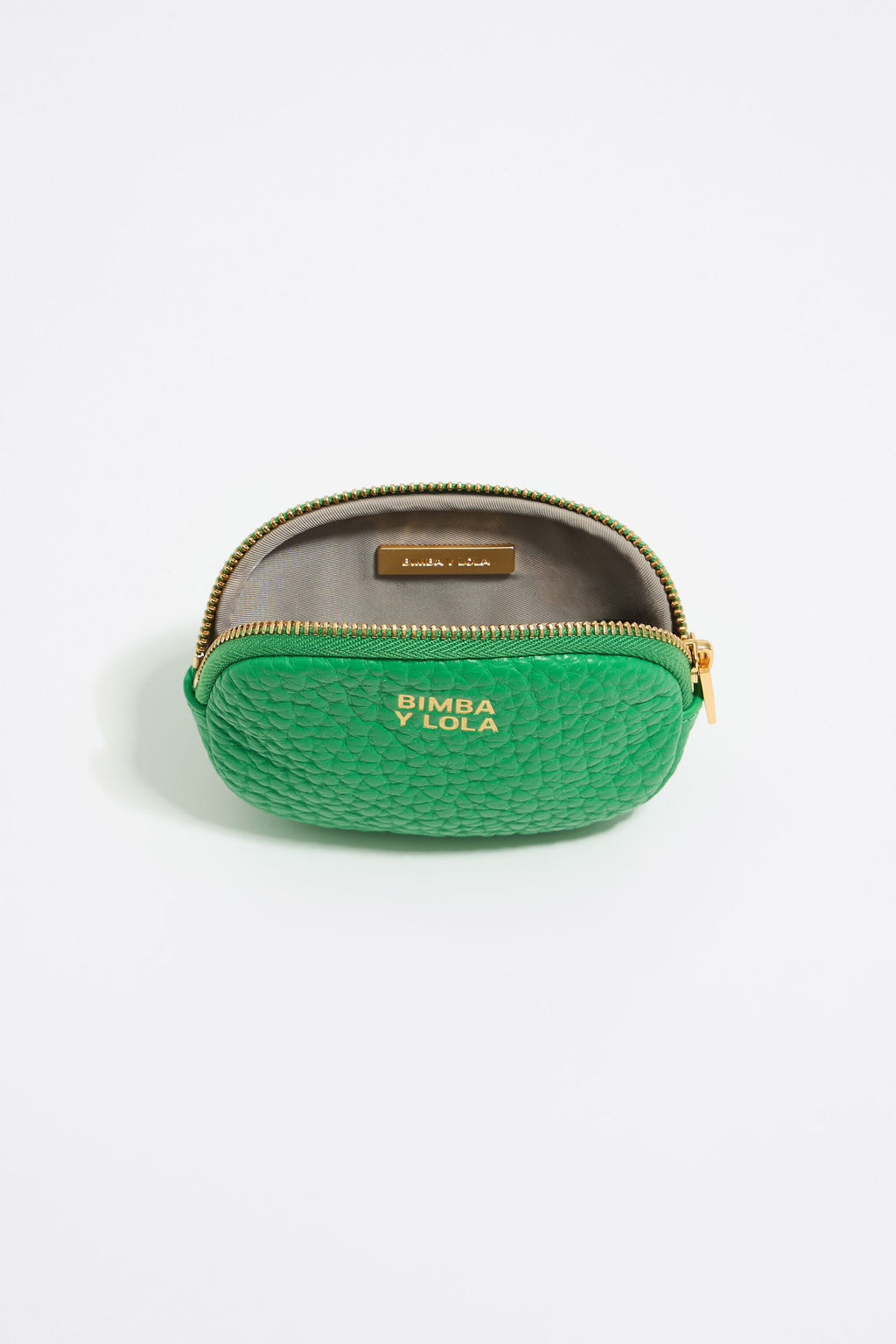 Green leather coin purse